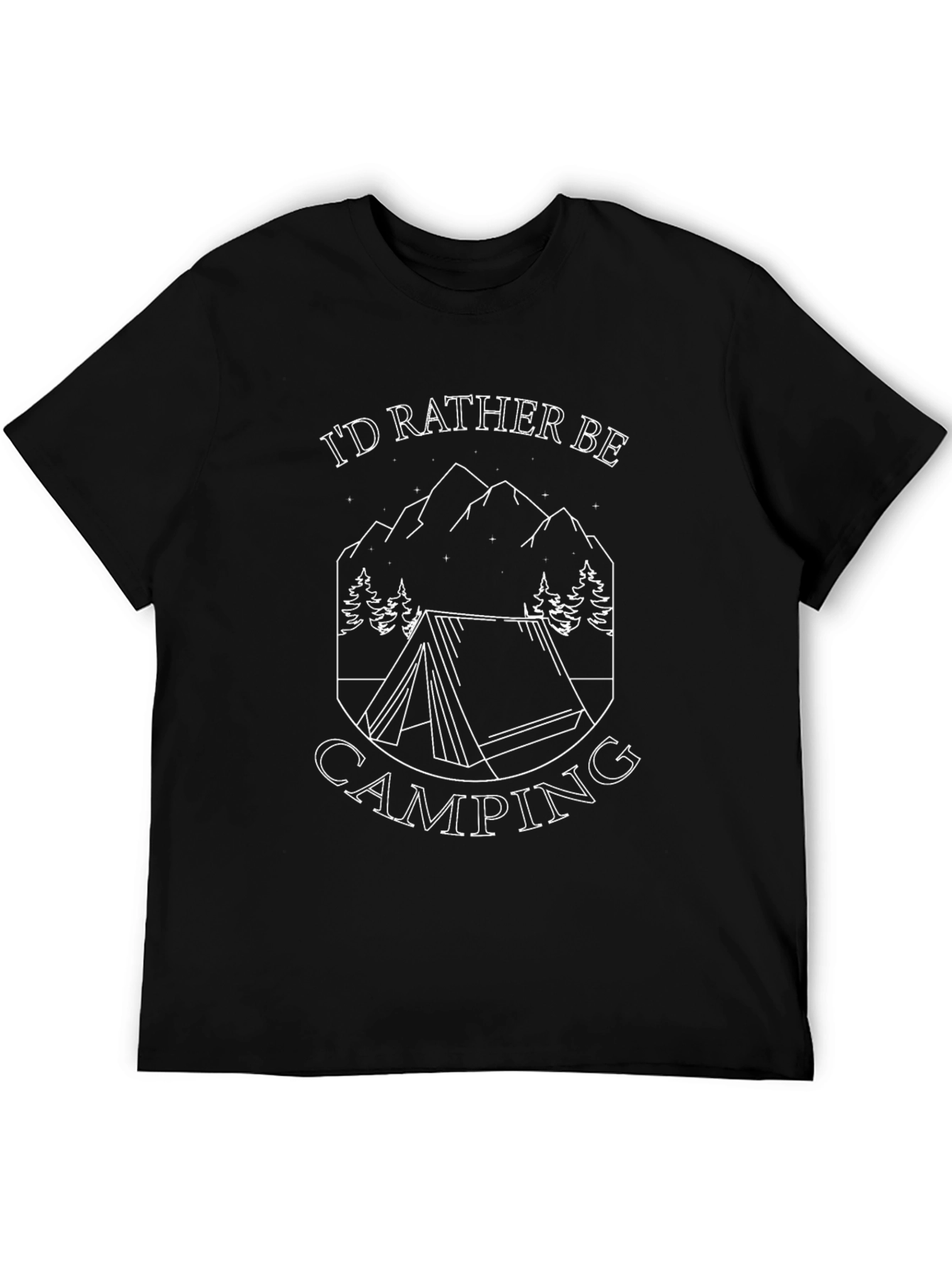 Id Rather Be Camping Graphic Tee - Soft Cotton