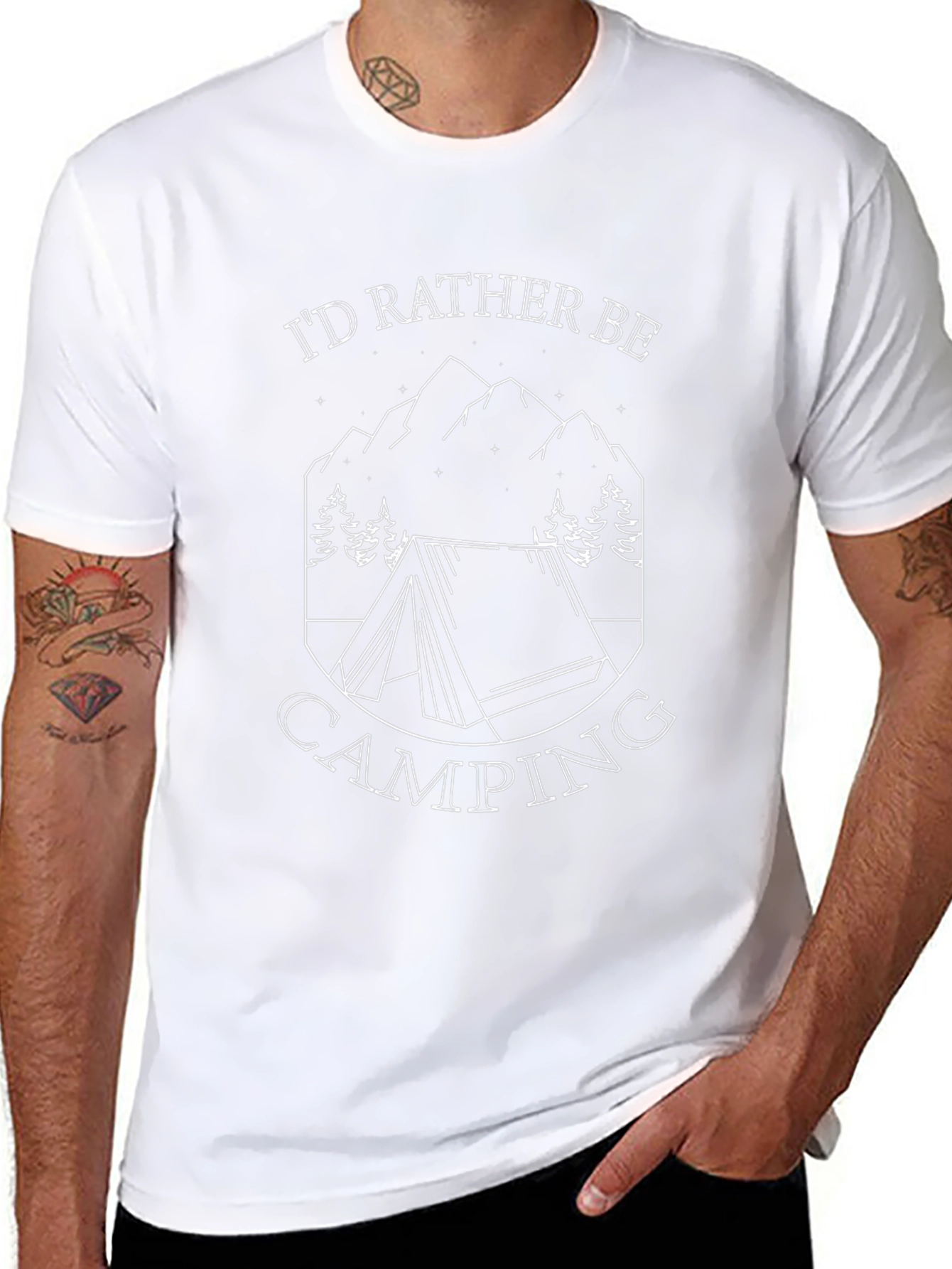 Id Rather Be Camping Graphic Tee - Soft Cotton