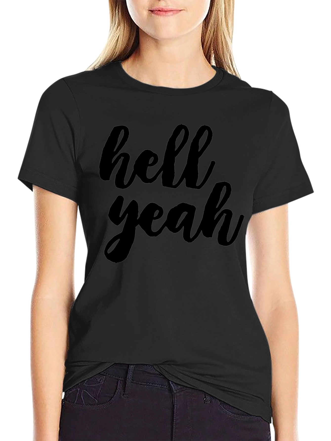Hell Yeah Graphic Tee - Mens Crew Neck T-Shirt