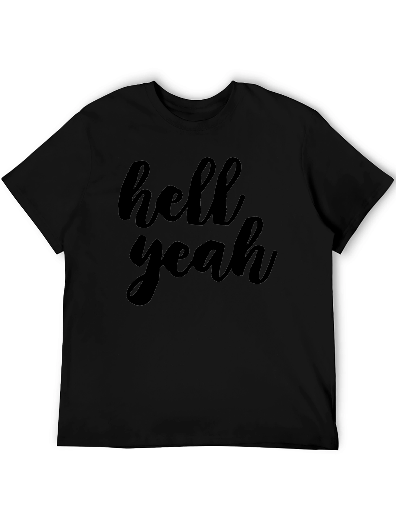 Hell Yeah Graphic Tee - Mens Crew Neck T-Shirt