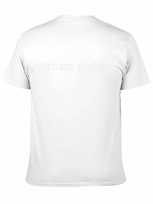 #Bass Guitar Mens Black Graphic Tee - Music Lover Shirt