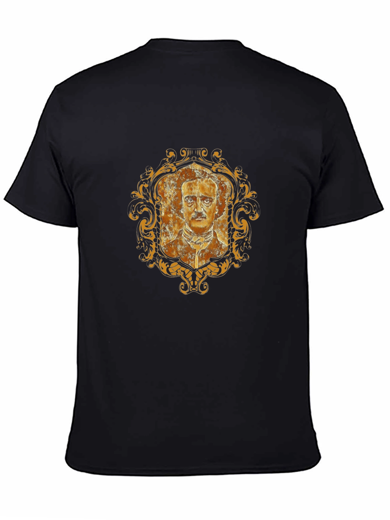 Edgar Allan Poe Portrait T-Shirt - Black