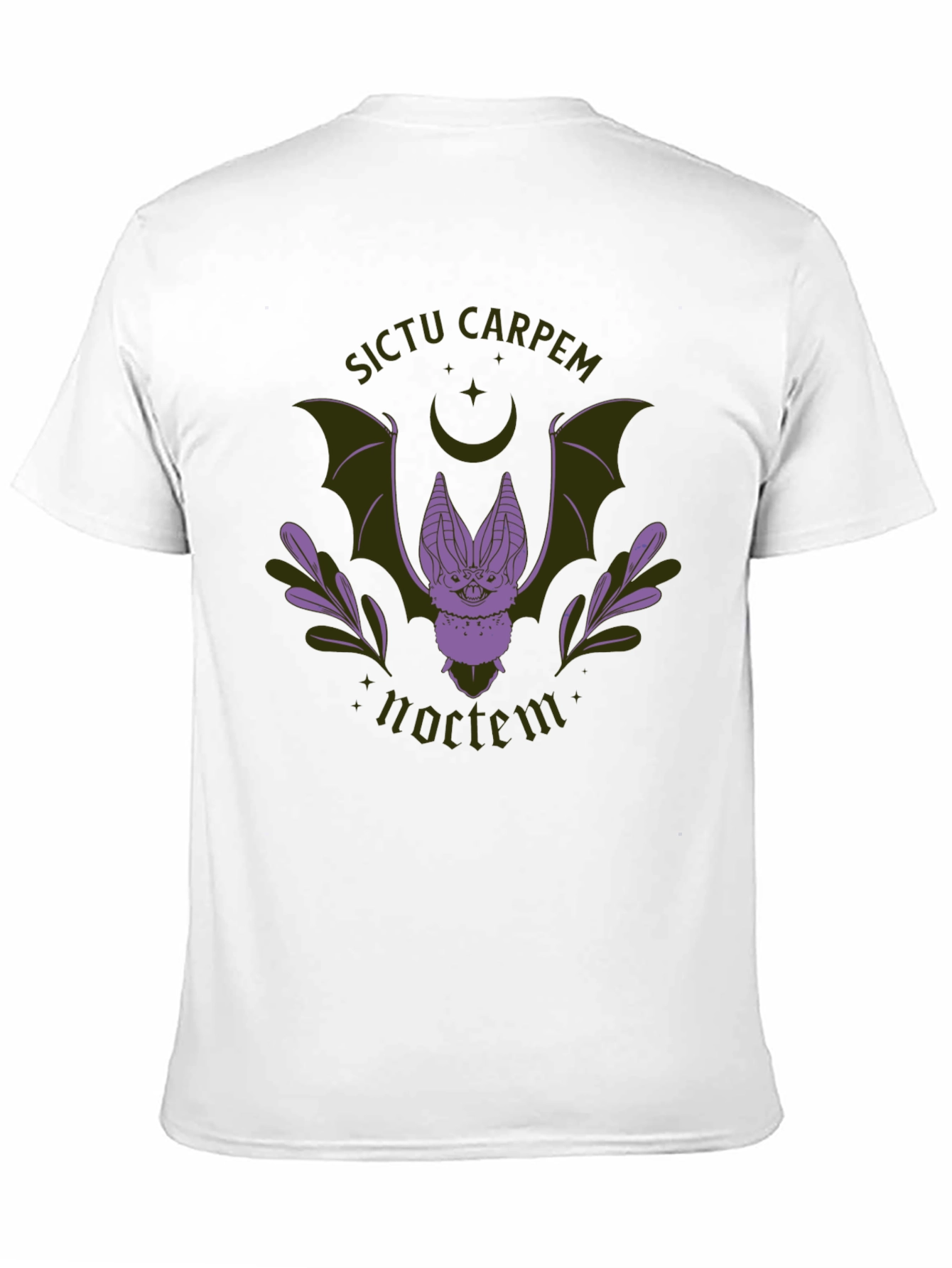 Sictu Carpem Noctem Bat Graphic Tee - Black
