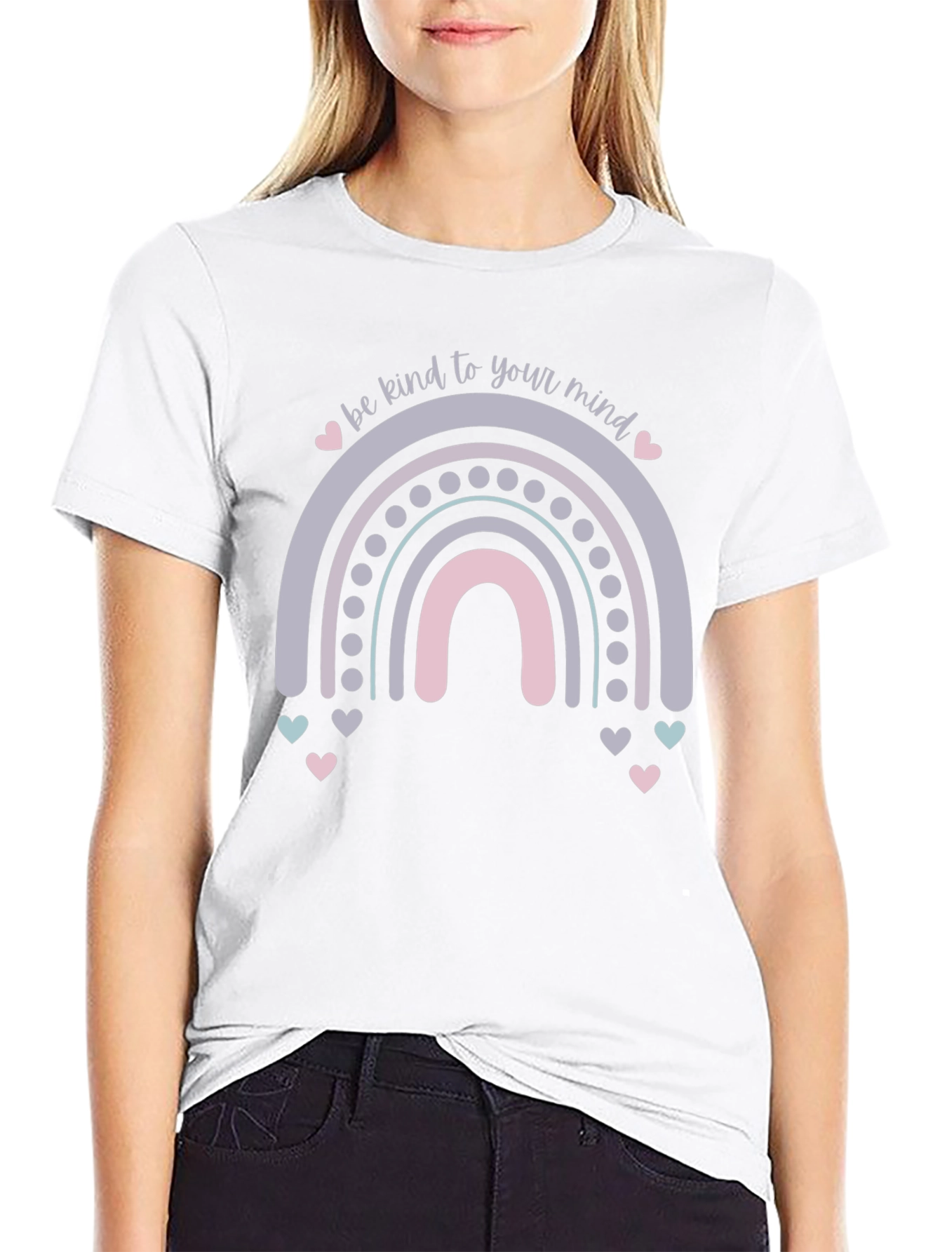 Kind Mind Rainbow Graphic Tee