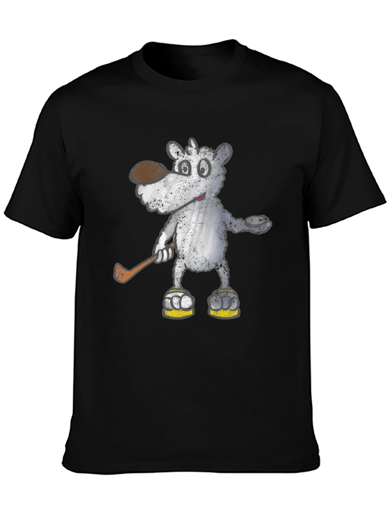 Cartoon Bear Hockey T-Shirt