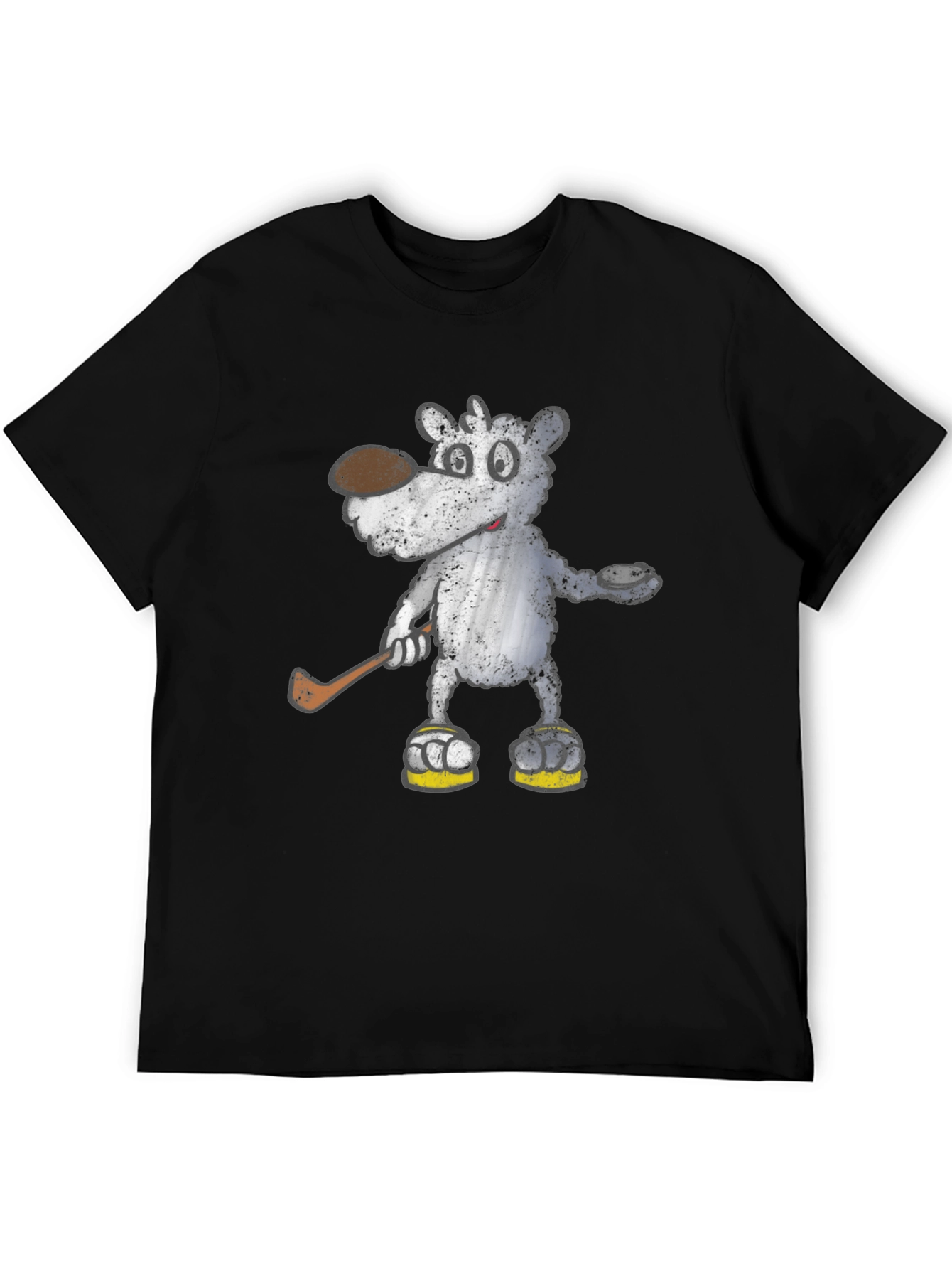 Cartoon Bear Hockey T-Shirt