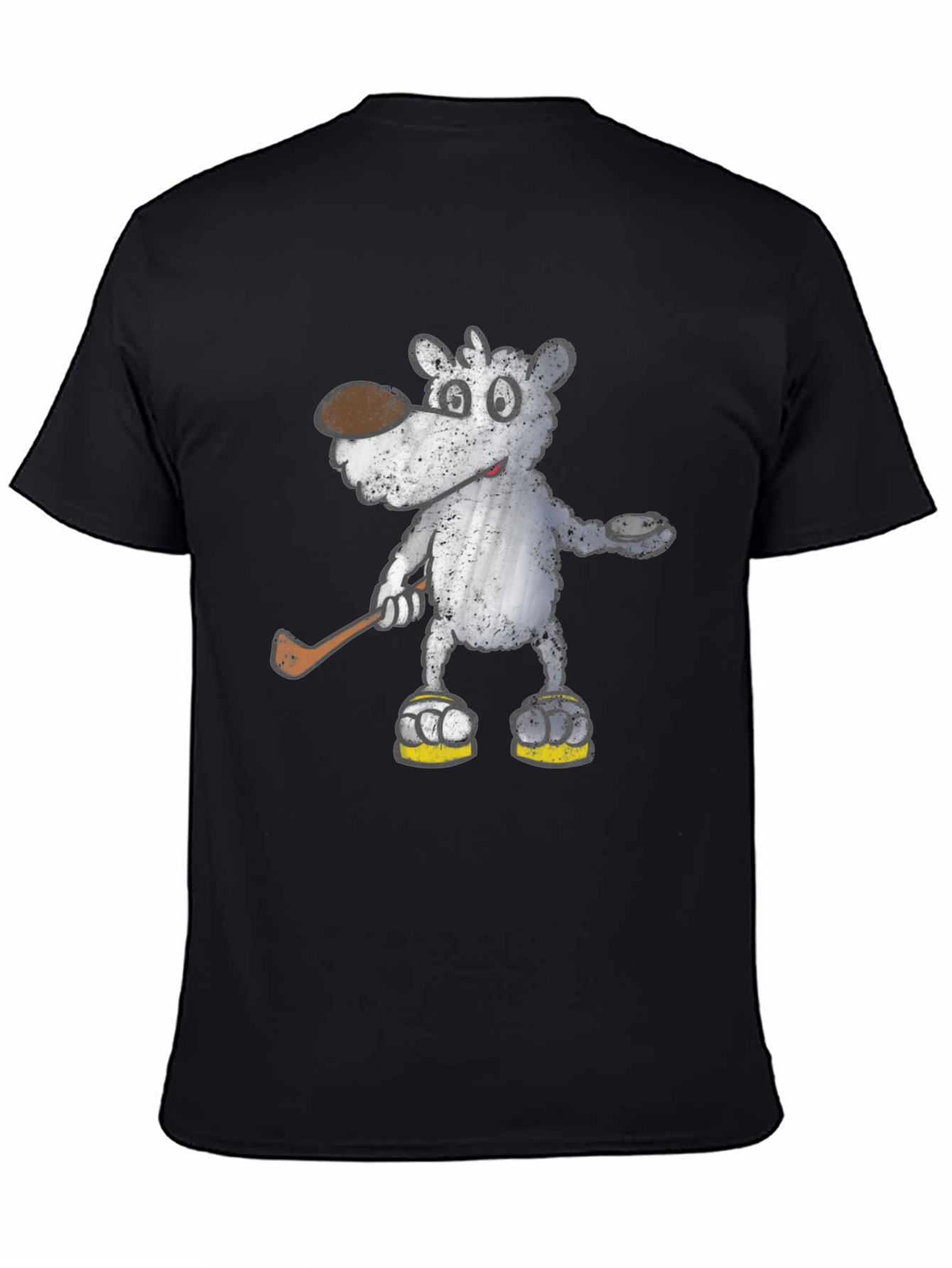 Cartoon Bear Hockey T-Shirt