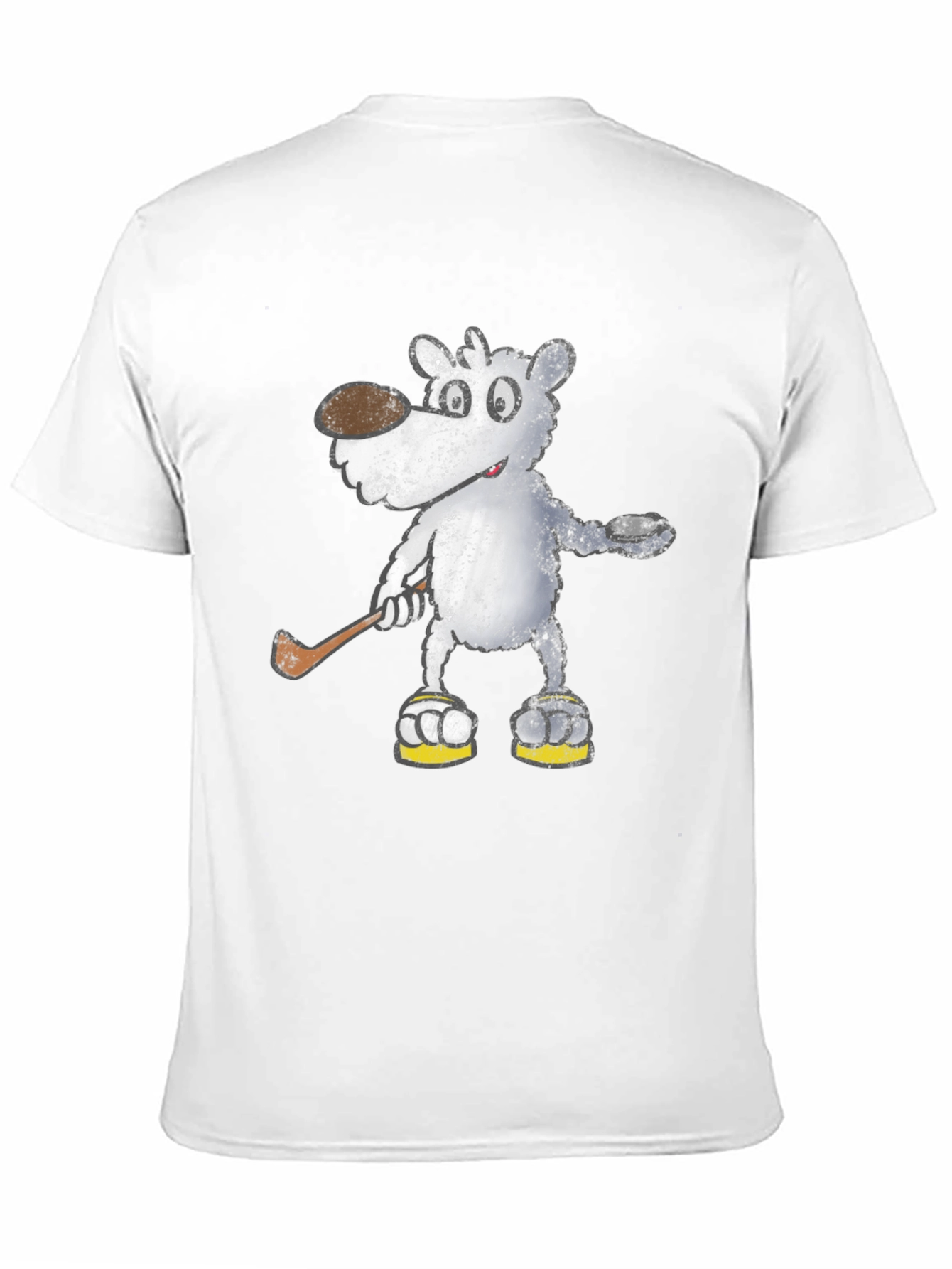 Cartoon Bear Hockey T-Shirt
