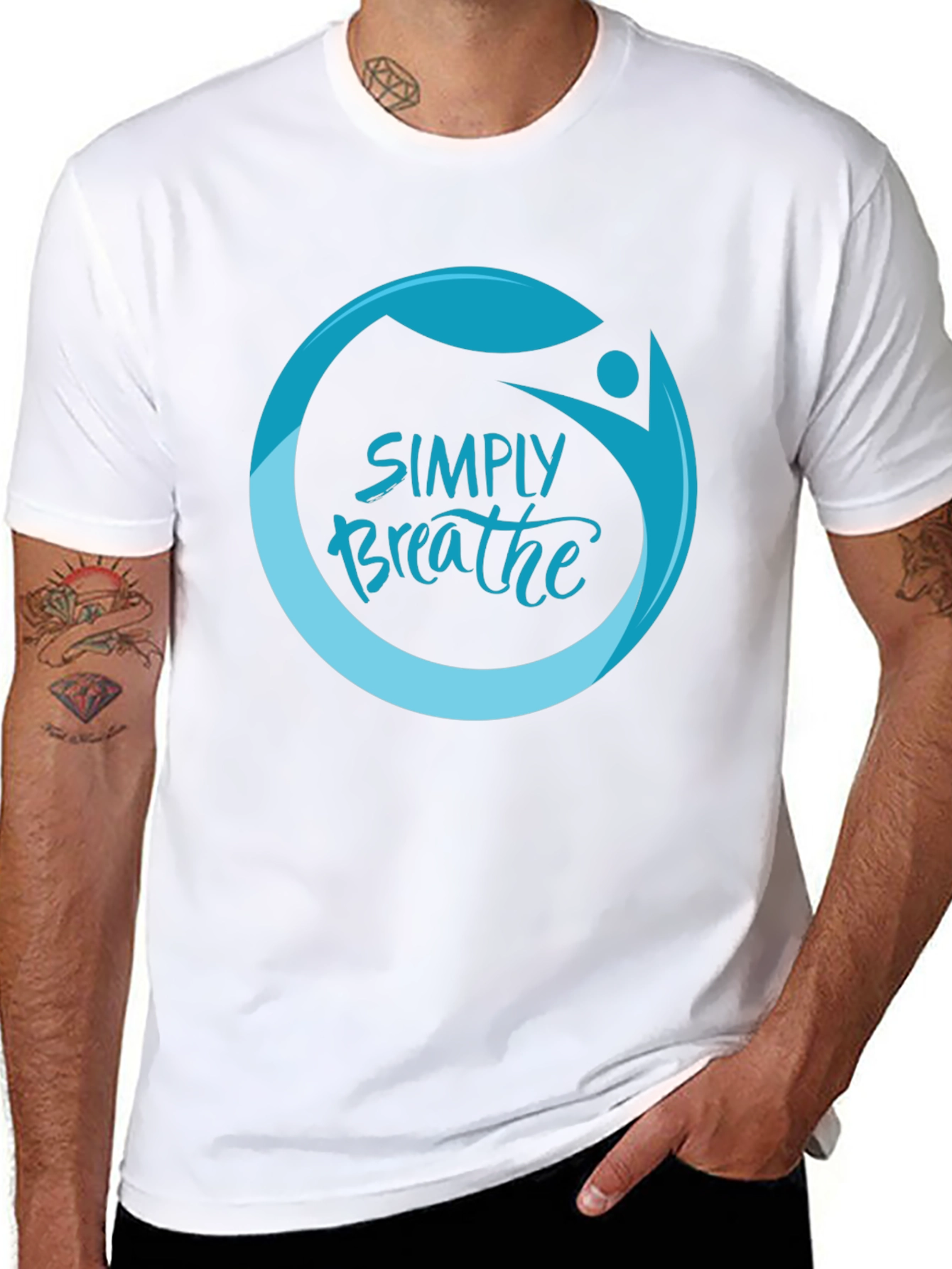Simply Breathe Graphic Tee -  Comfortable & Stylish