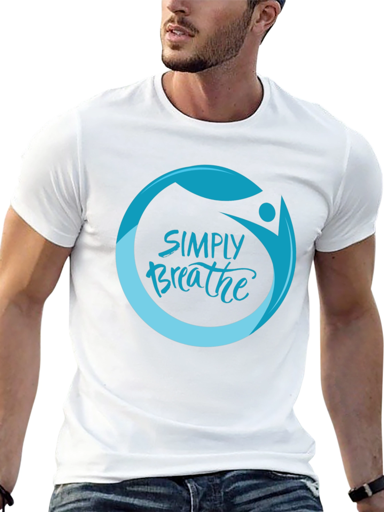 Simply Breathe Graphic Tee -  Comfortable & Stylish