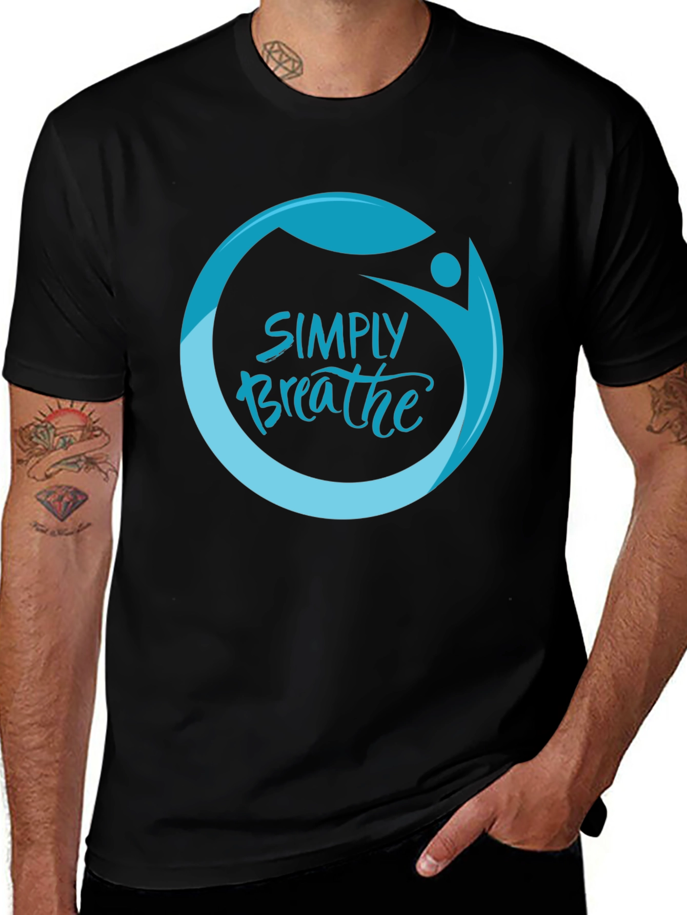 Simply Breathe Graphic Tee -  Comfortable & Stylish