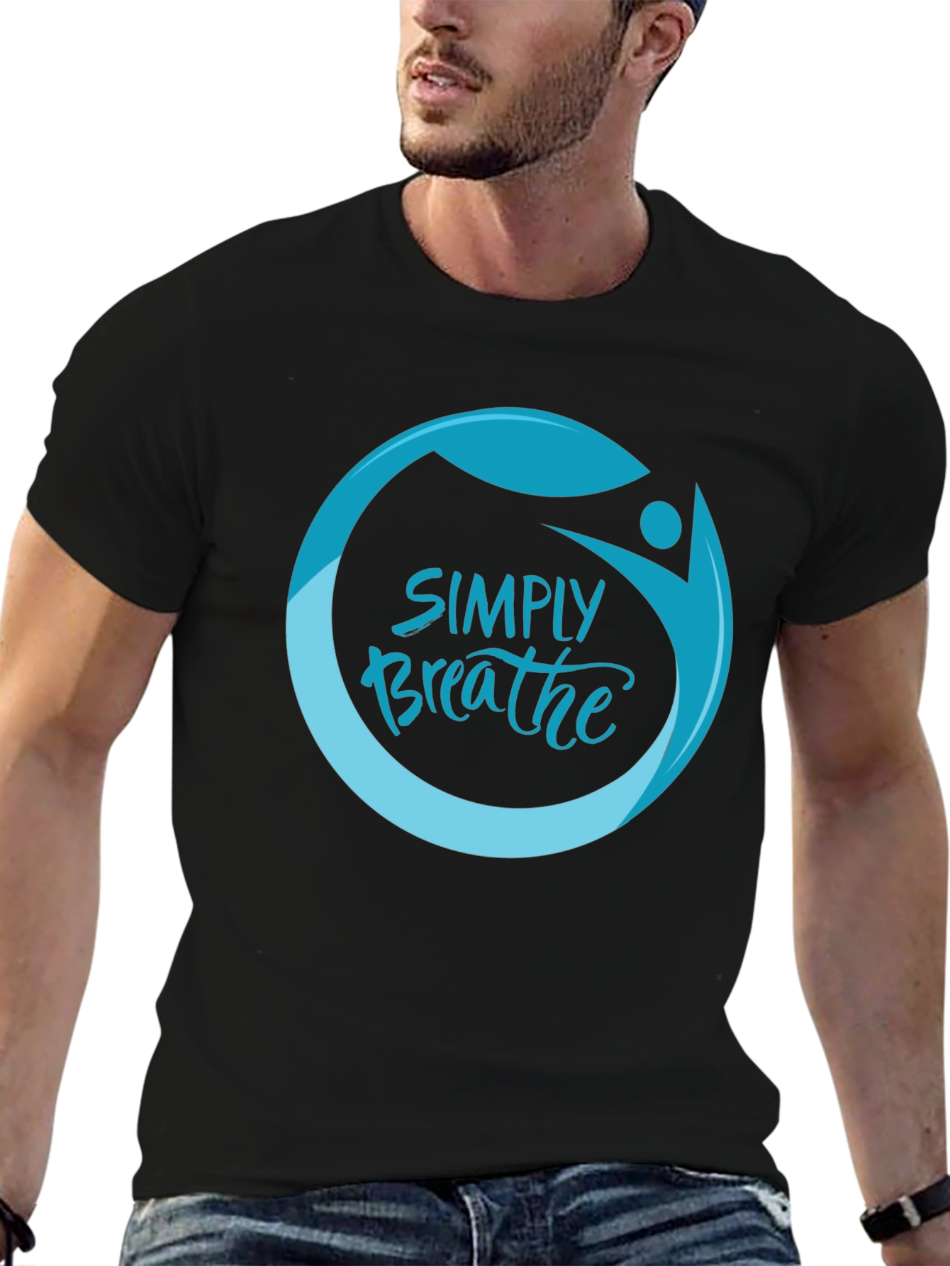 Simply Breathe Graphic Tee -  Comfortable & Stylish