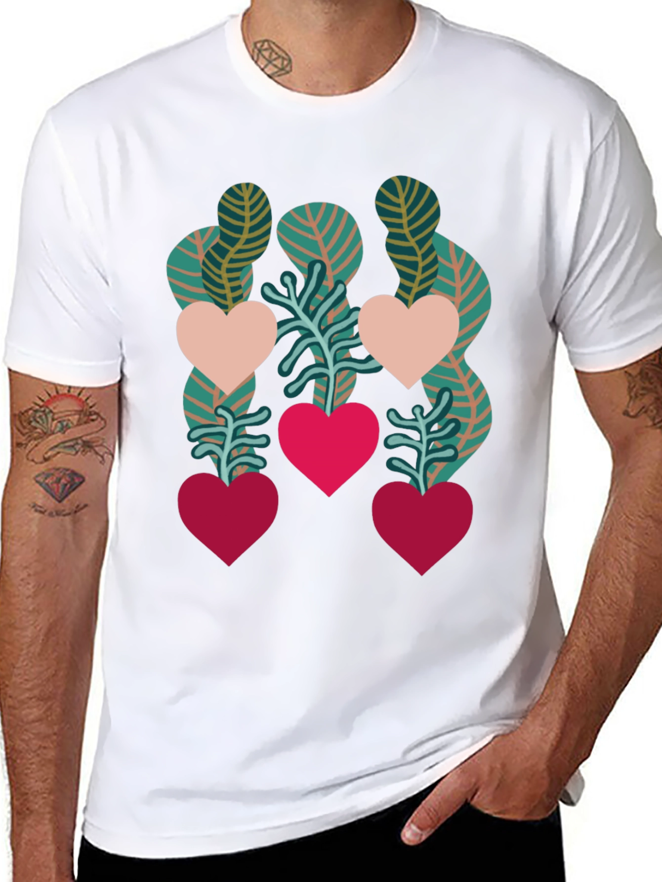 Heart Plant Graphic Tee - Love Blooms