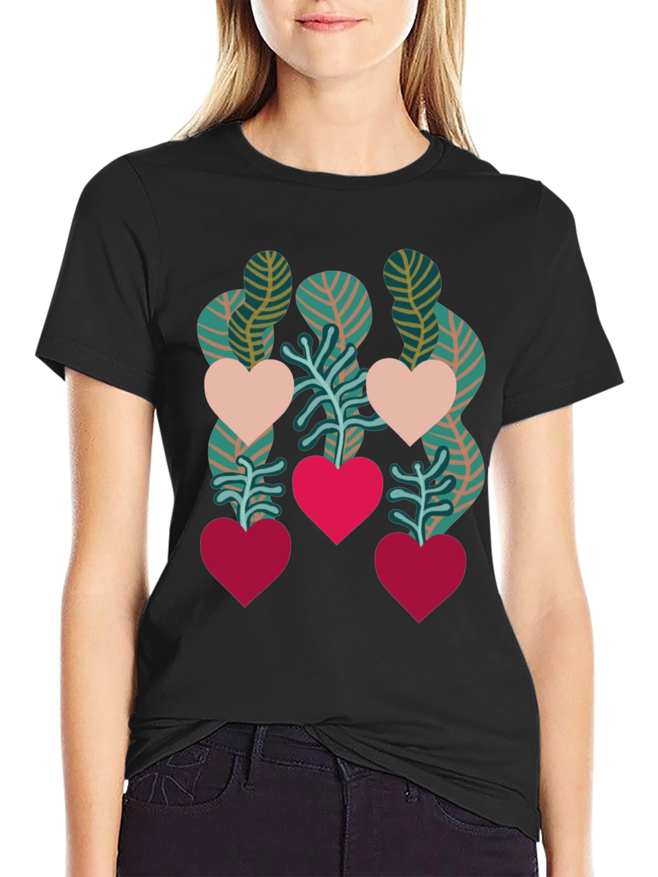 Heart Plant Graphic Tee - Love Blooms