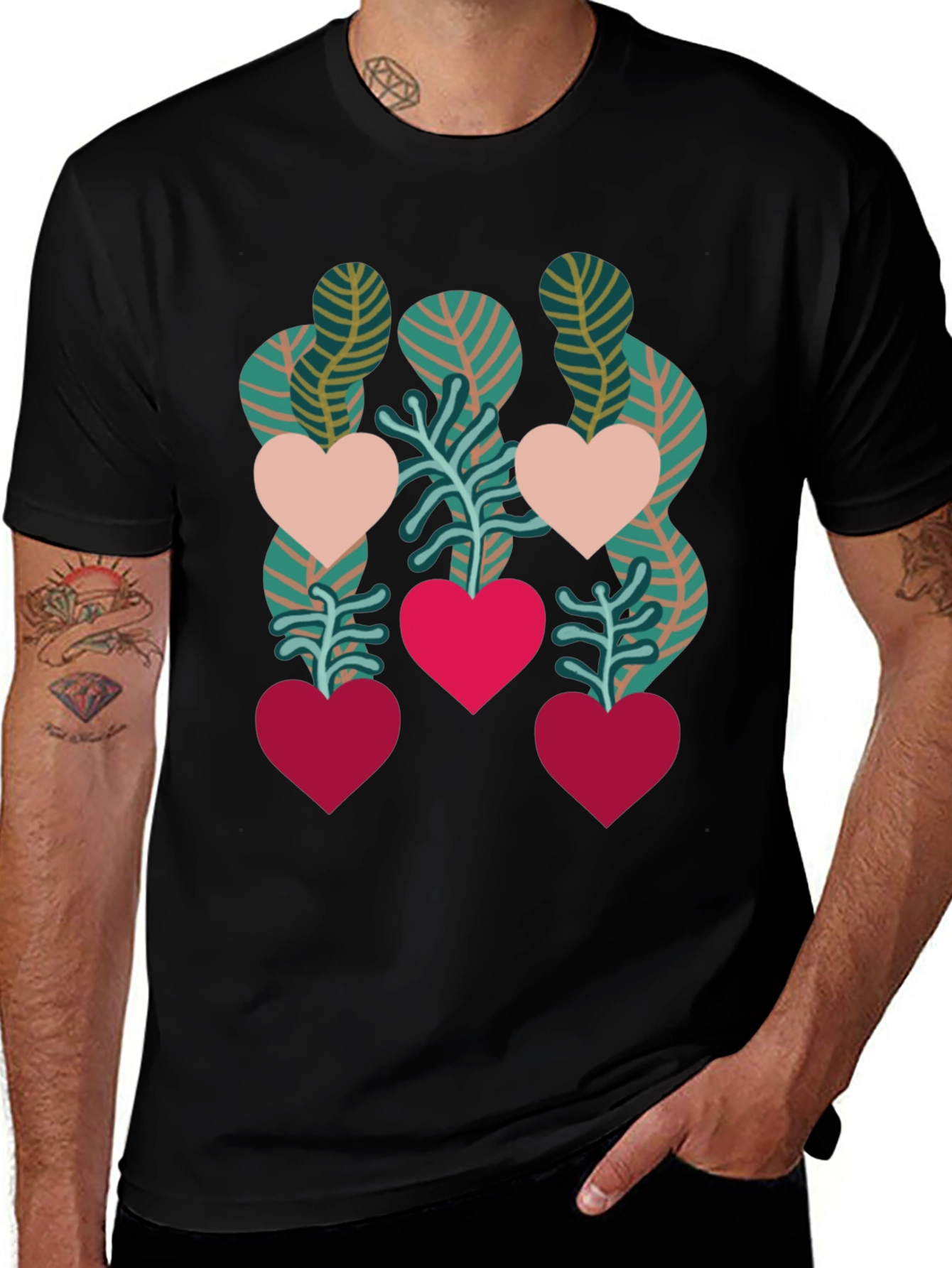Heart Plant Graphic Tee - Love Blooms