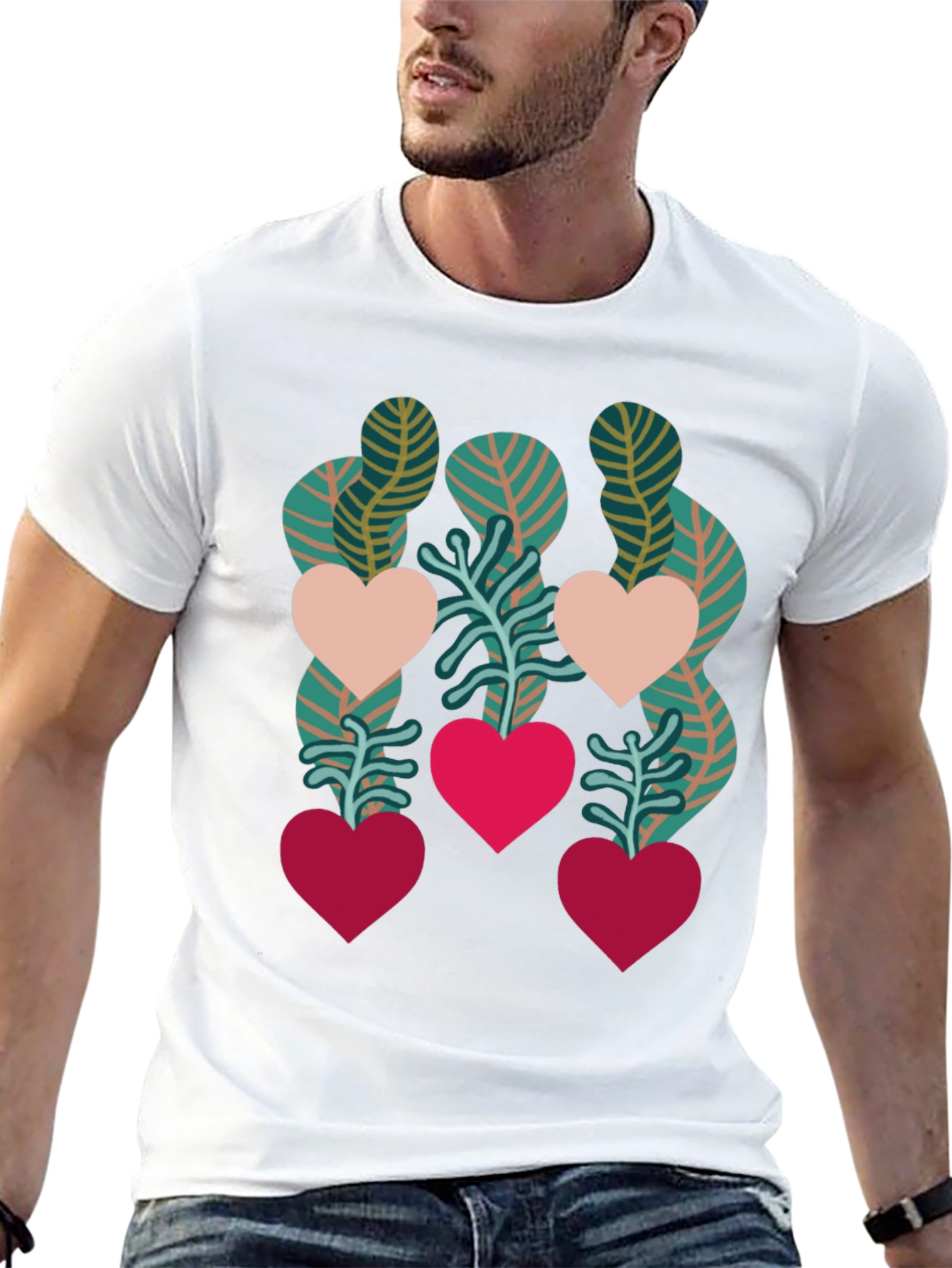 Heart Plant Graphic Tee - Love Blooms