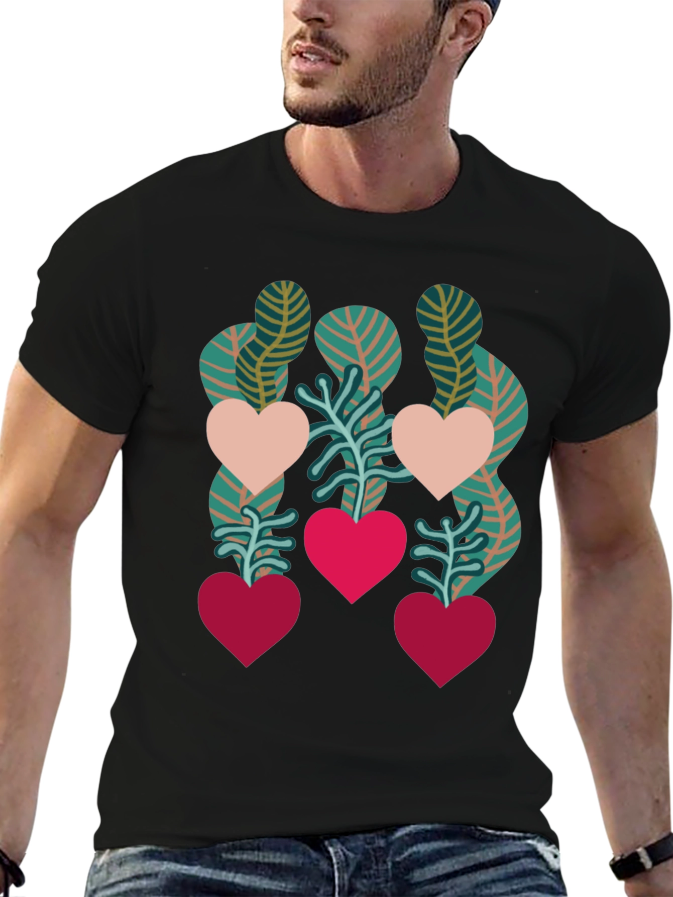 Heart Plant Graphic Tee - Love Blooms