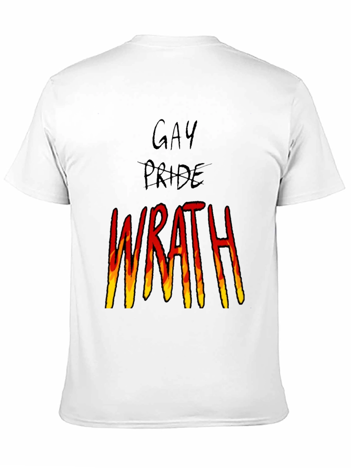 Gay Pride Wrath Graphic Tee - Black