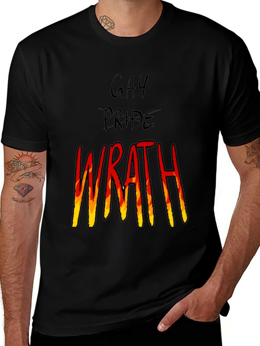 Gay Pride Wrath Graphic Tee - Black