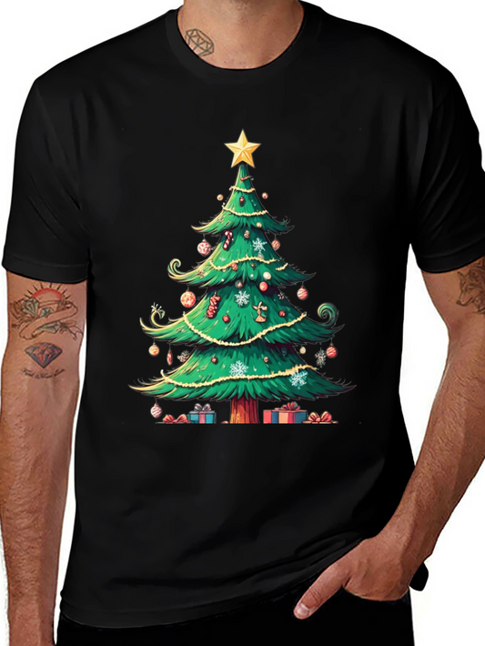 Festive Christmas Tree Graphic Tee