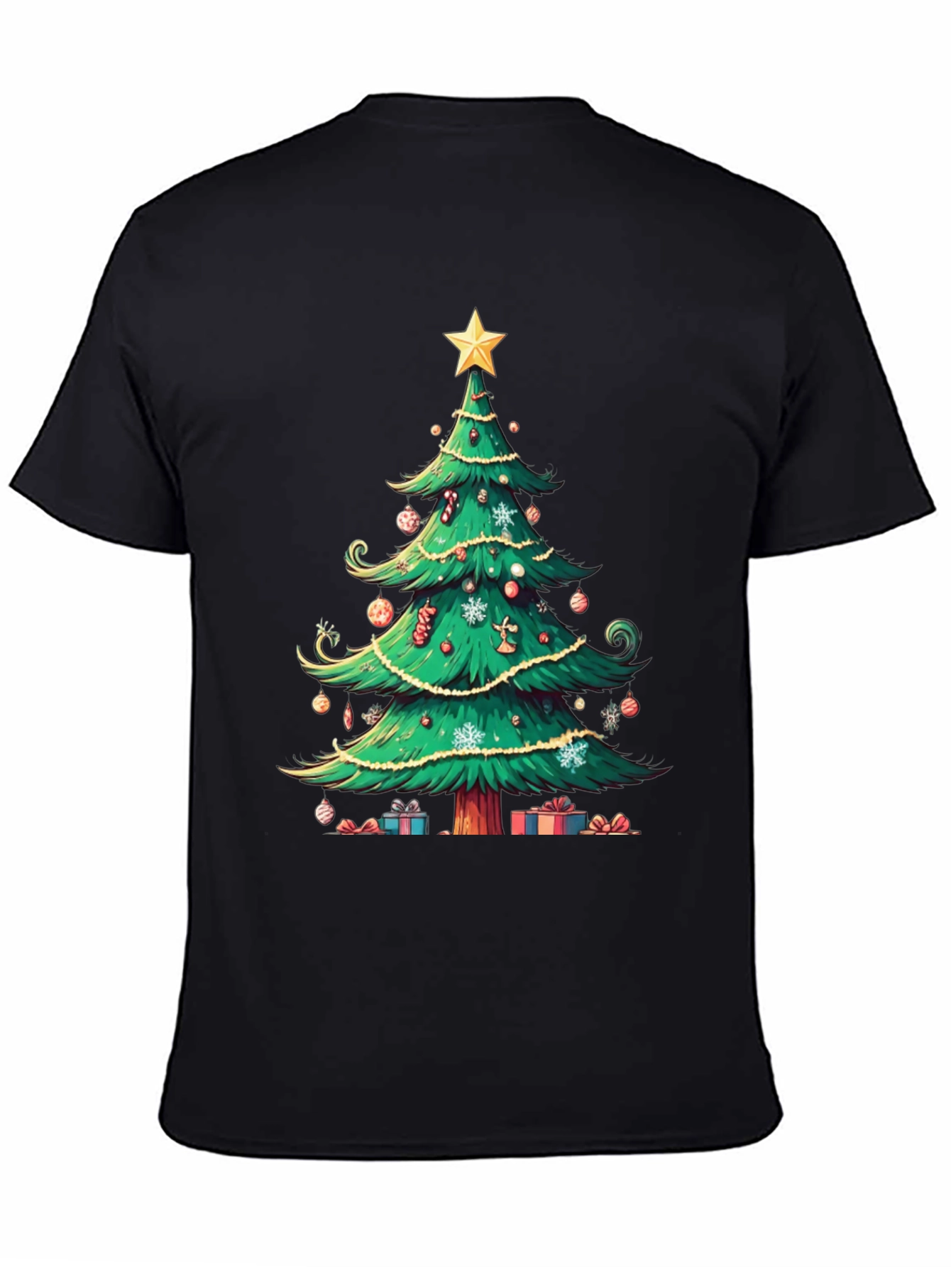 Festive Christmas Tree Graphic Tee