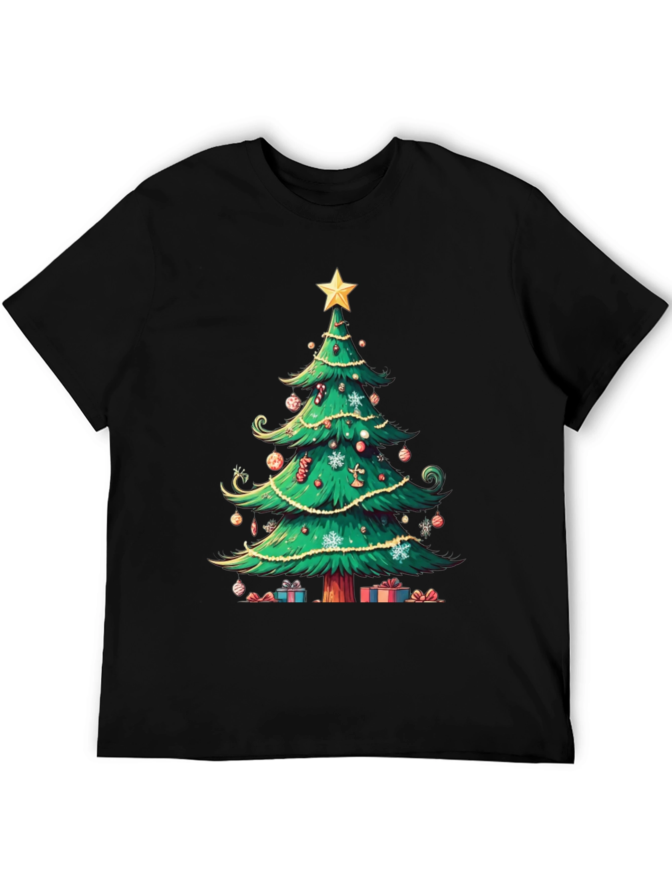 Festive Christmas Tree Graphic Tee