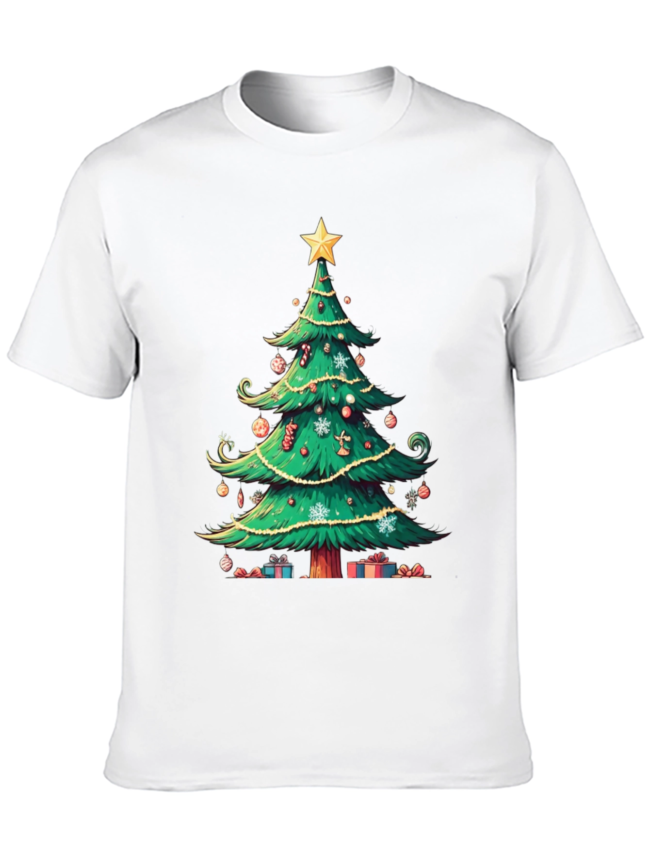 Festive Christmas Tree Graphic Tee