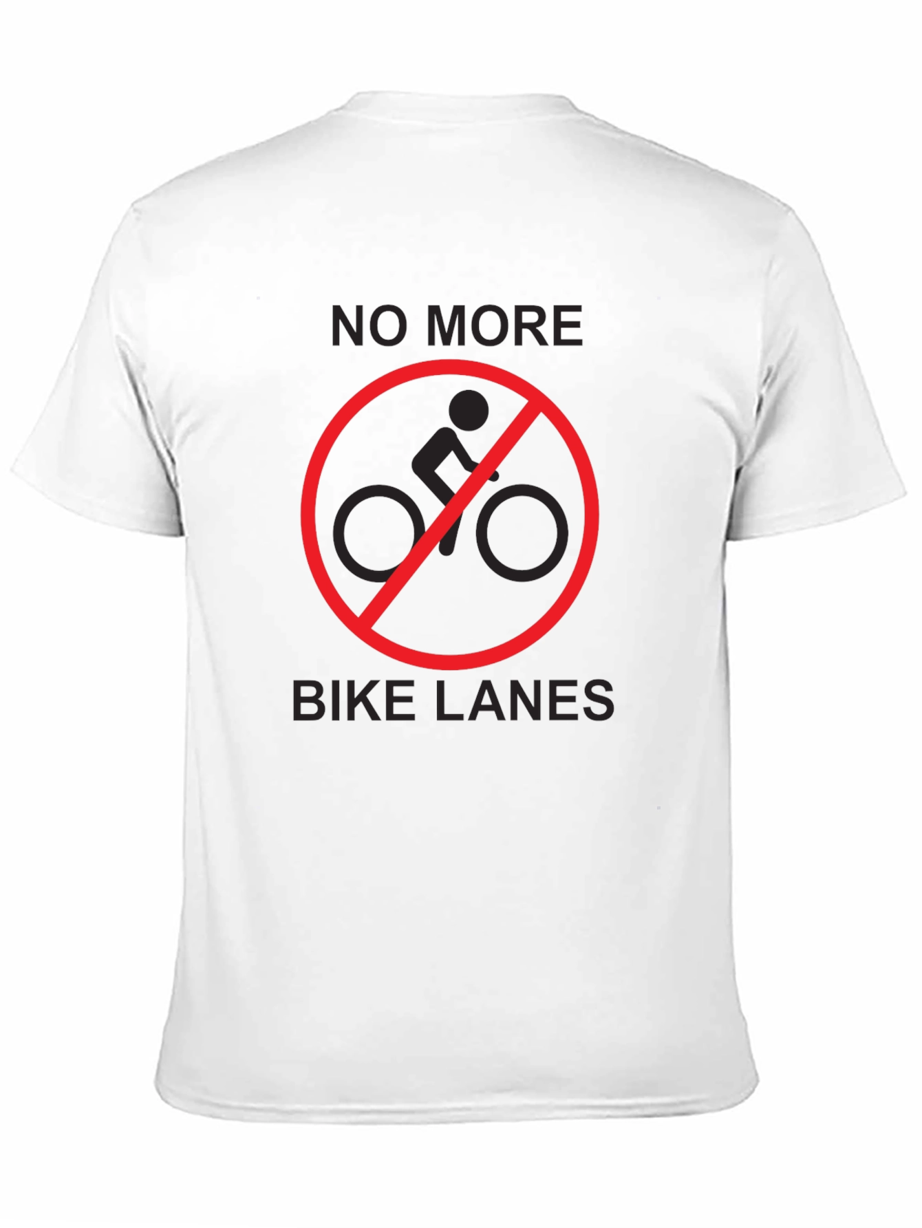 No More Bike Lanes Graphic T-Shirt