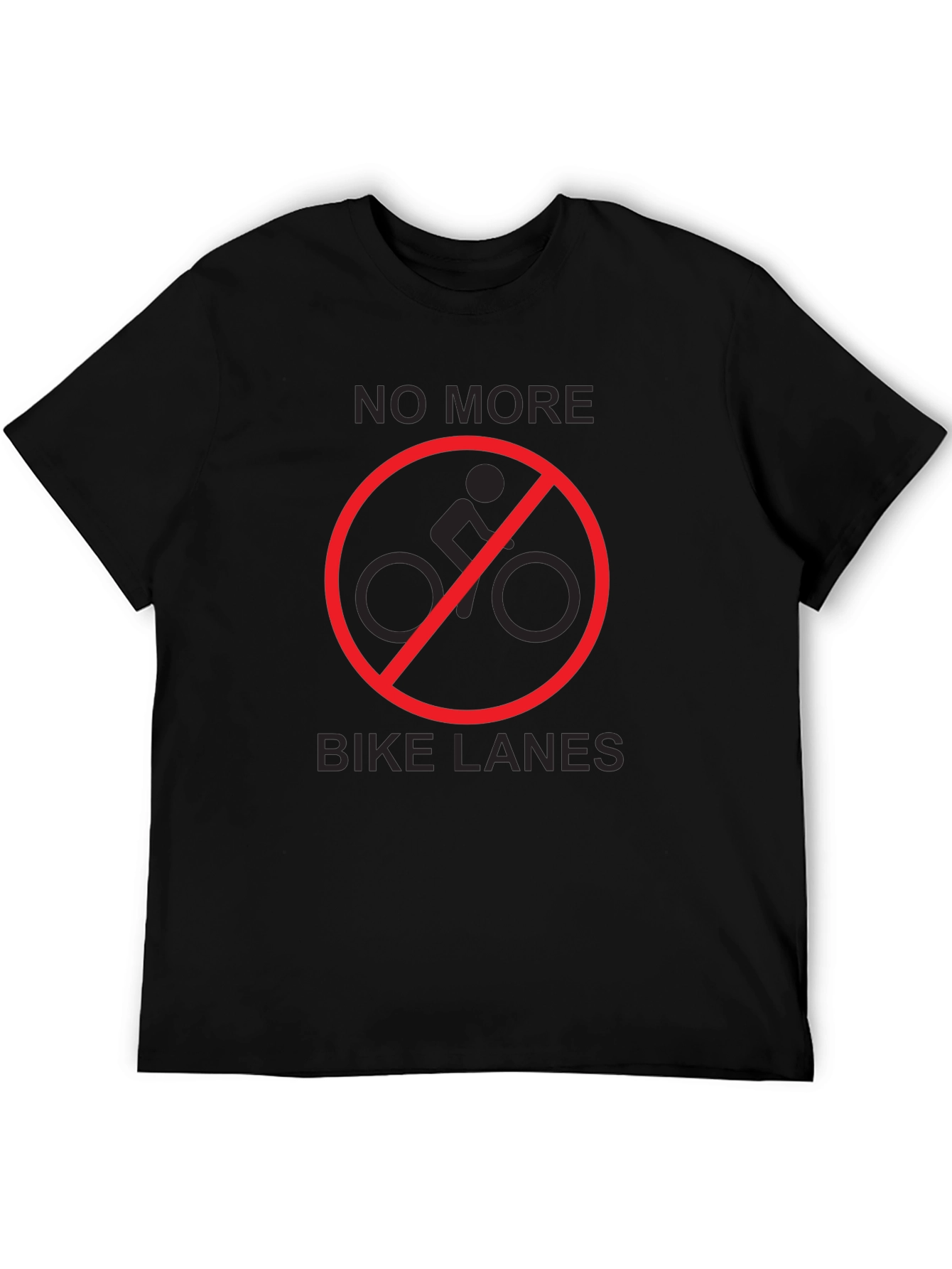 No More Bike Lanes Graphic T-Shirt