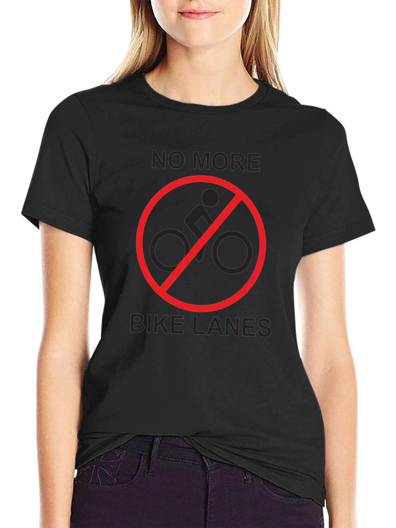 No More Bike Lanes Graphic T-Shirt