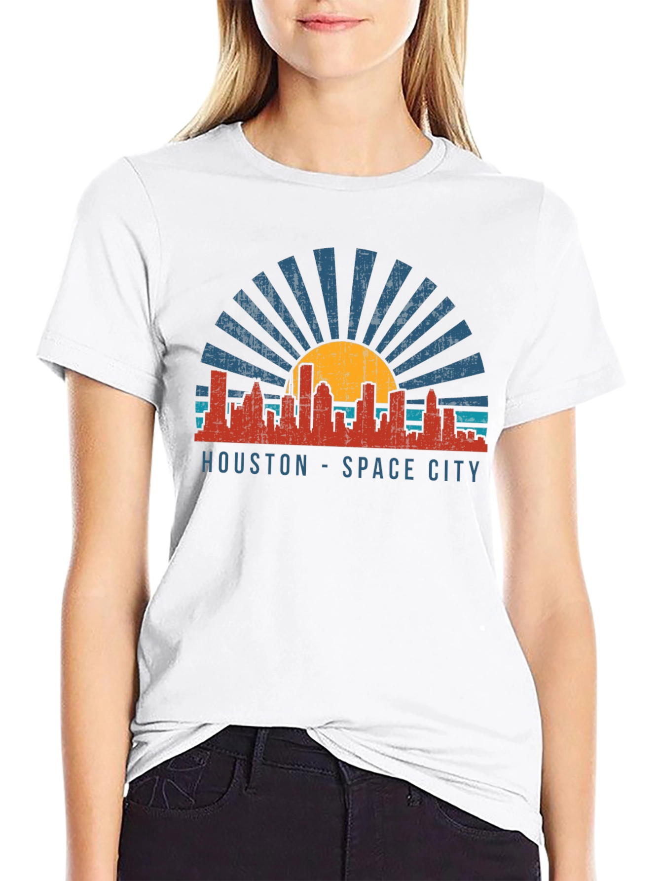Houston Space City Retro T-Shirt