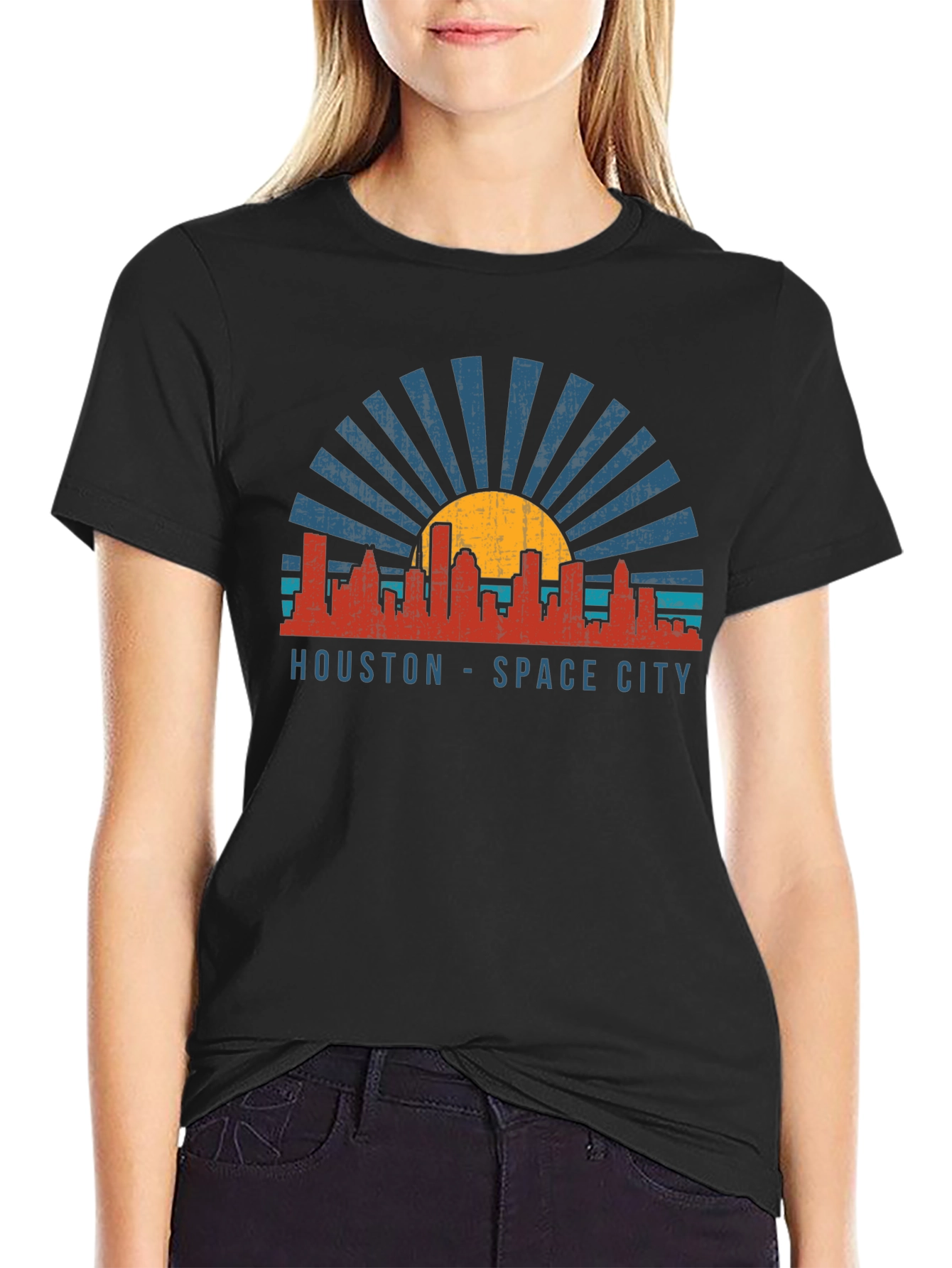 Houston Space City Retro T-Shirt