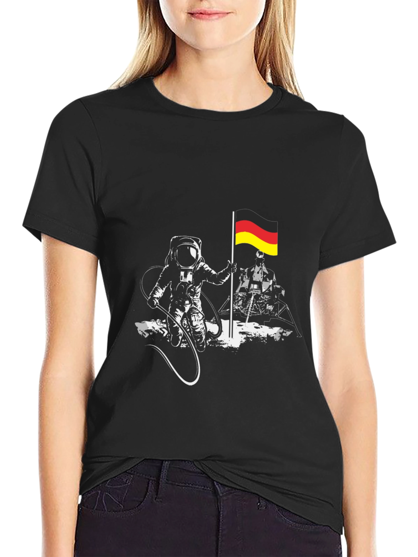 German Astronaut T-Shirt - Moon Landing Tee