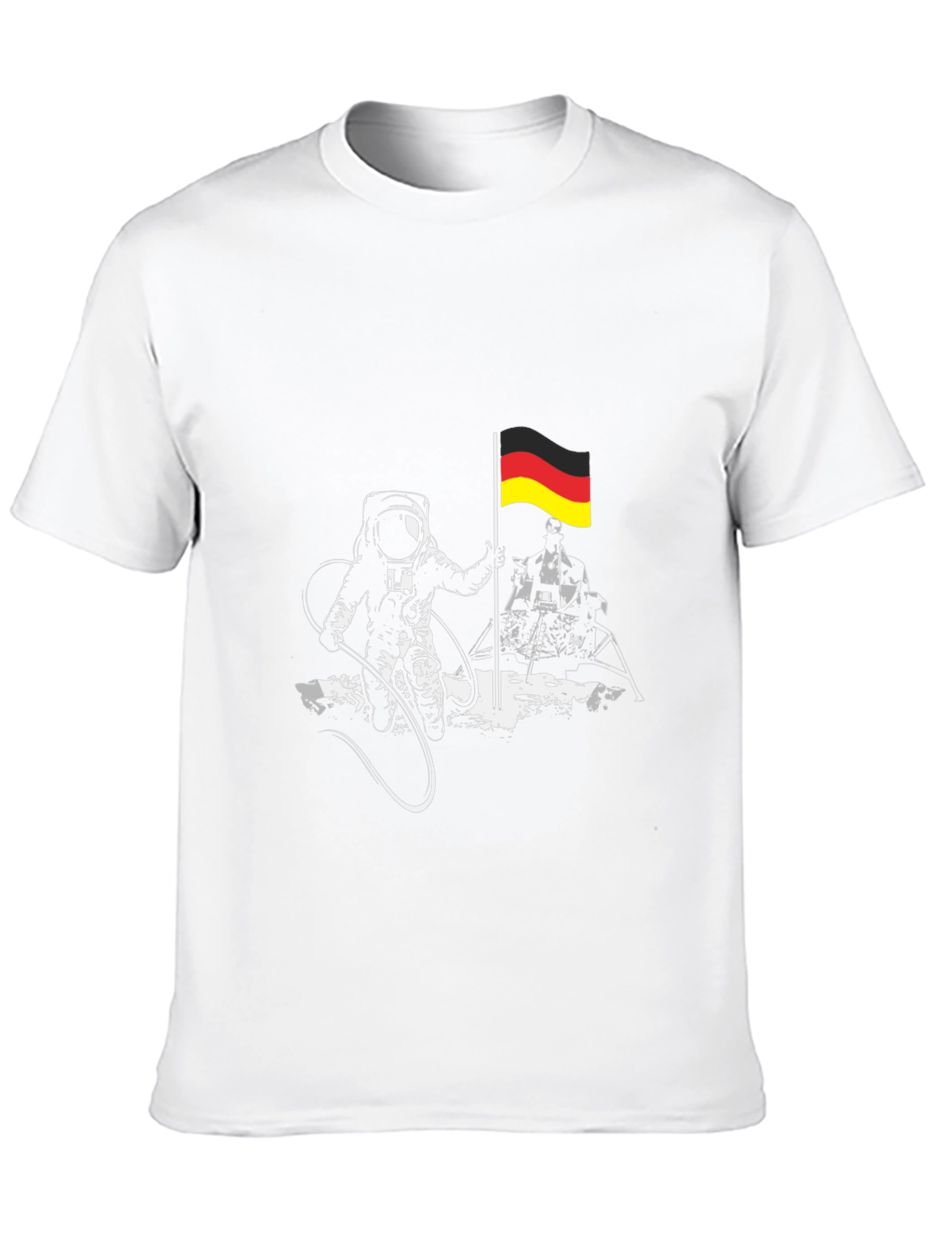 German Astronaut T-Shirt - Moon Landing Tee