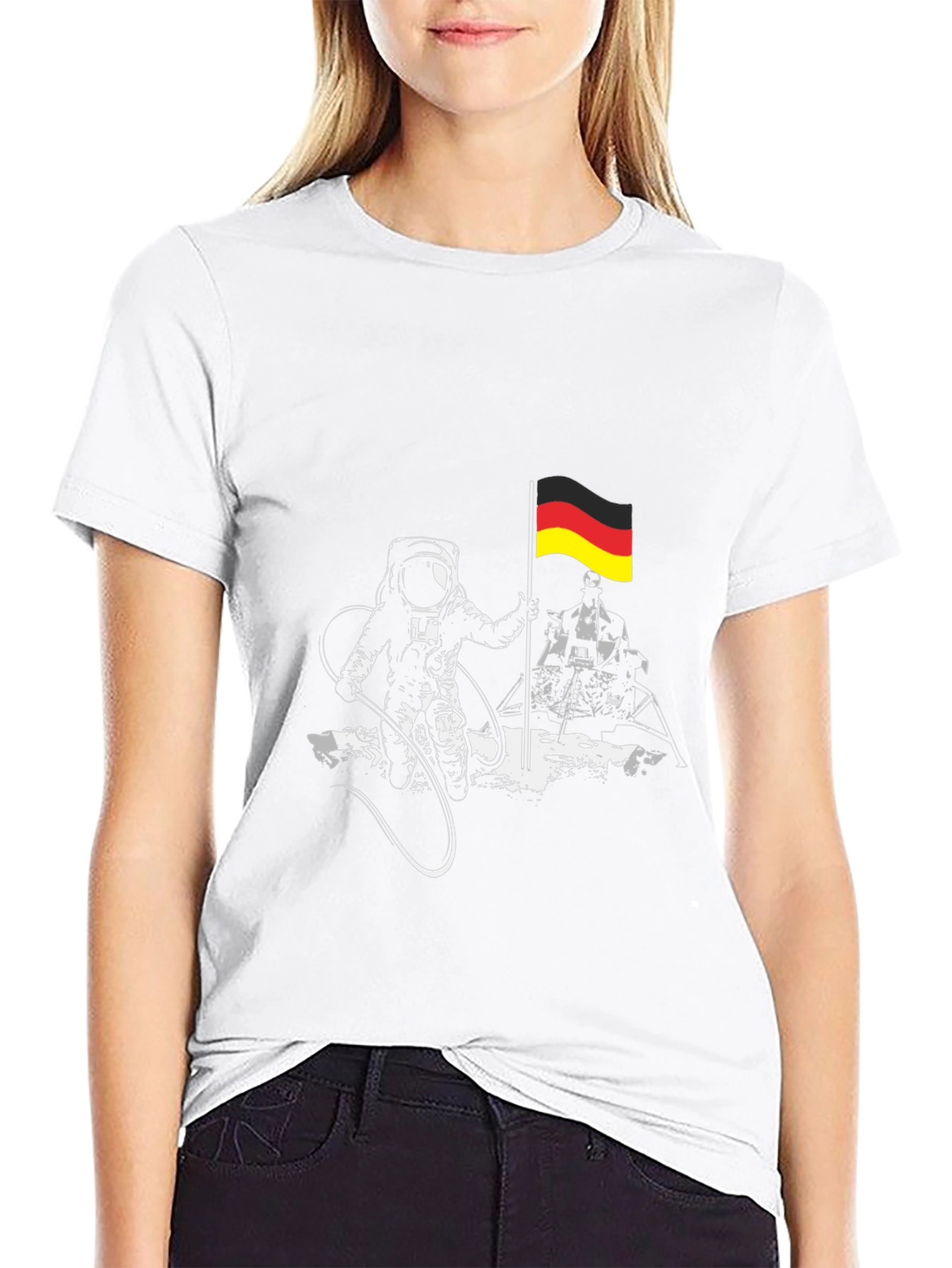 German Astronaut T-Shirt - Moon Landing Tee