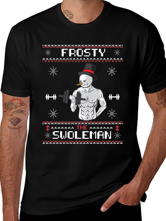 Frosty the Swoleman T-Shirt - Holiday Gym Humor