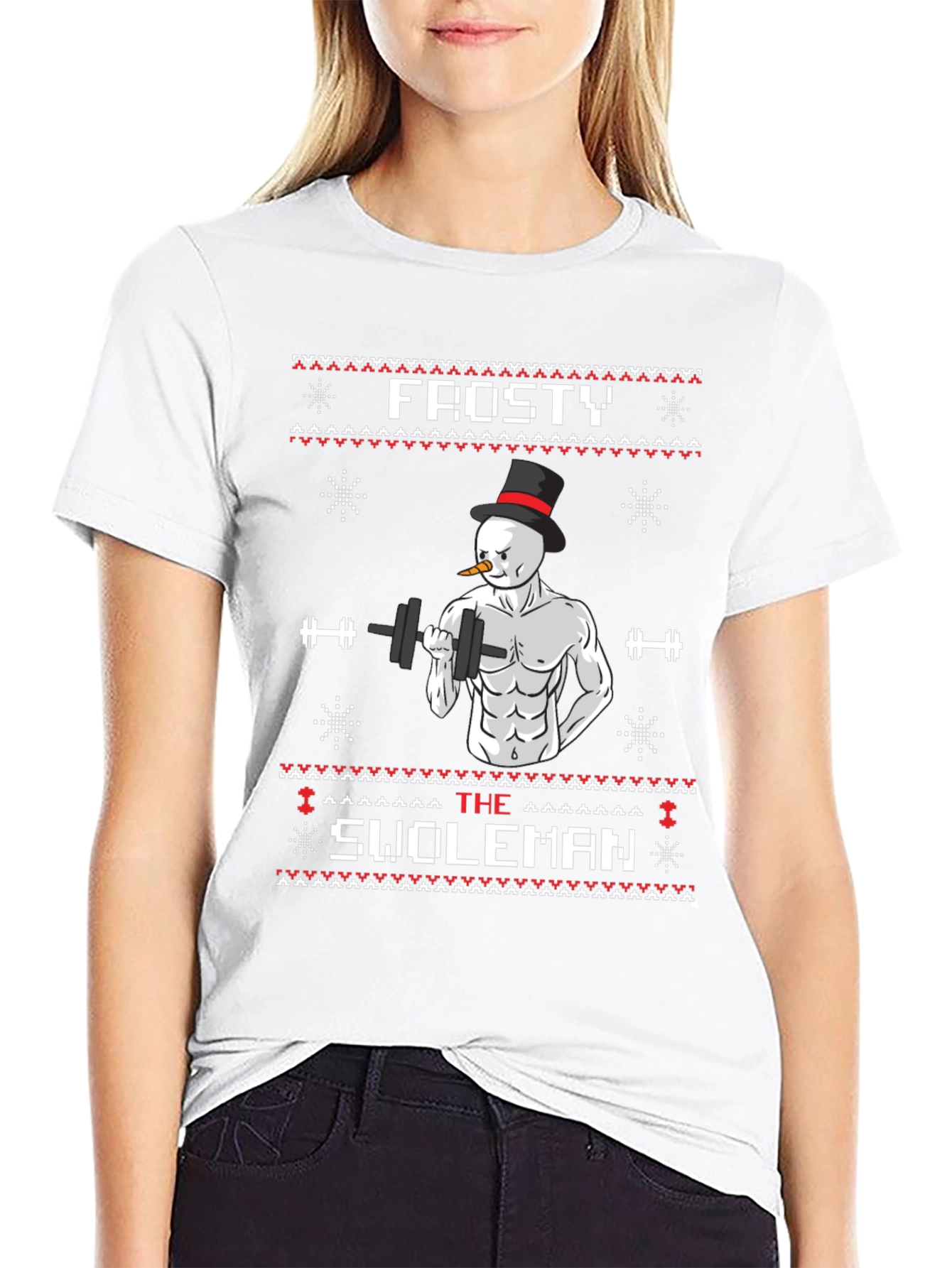 Frosty the Swoleman T-Shirt - Holiday Gym Humor
