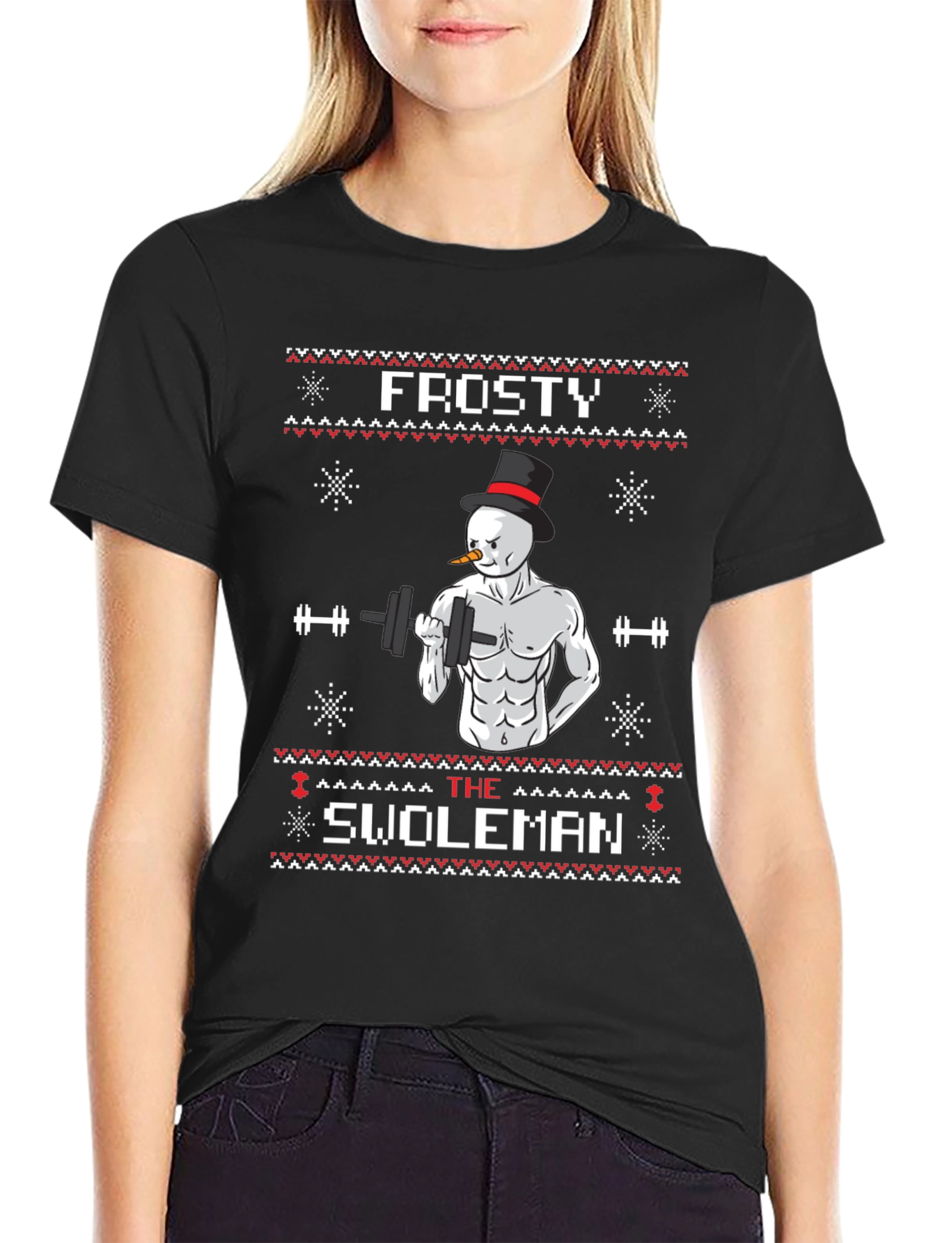 Frosty the Swoleman T-Shirt - Holiday Gym Humor