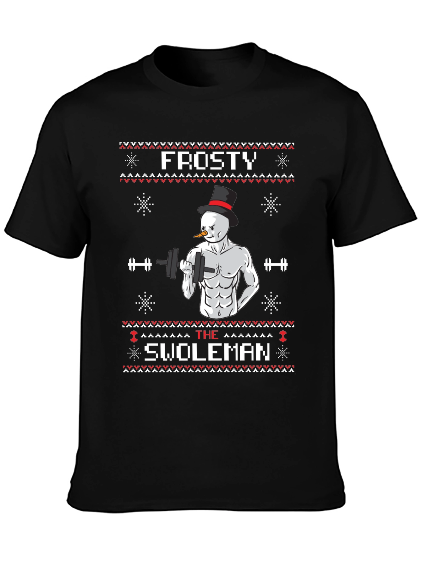 Frosty the Swoleman T-Shirt - Holiday Gym Humor