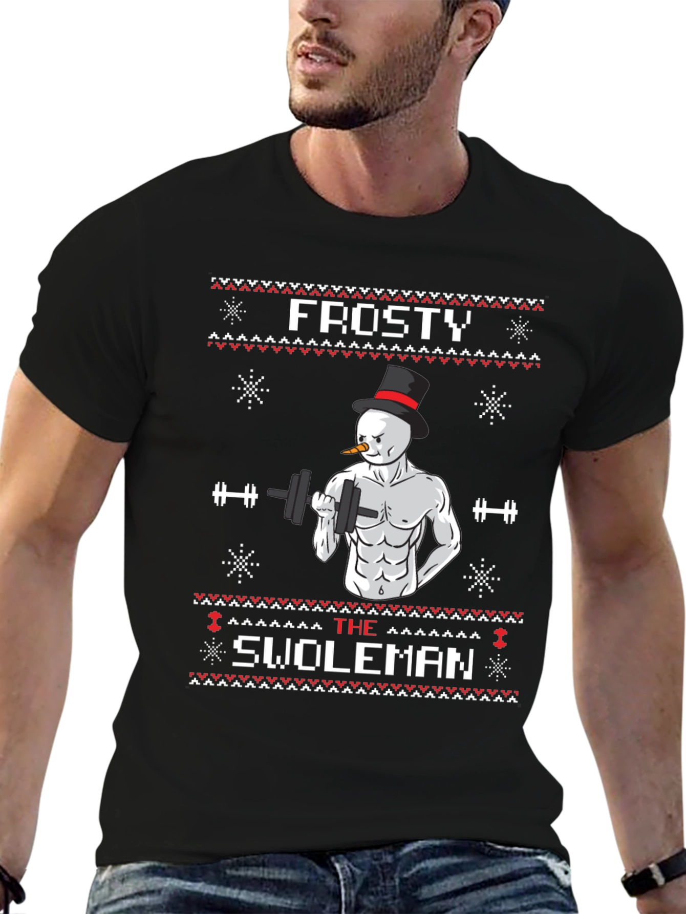 Frosty the Swoleman T-Shirt - Holiday Gym Humor