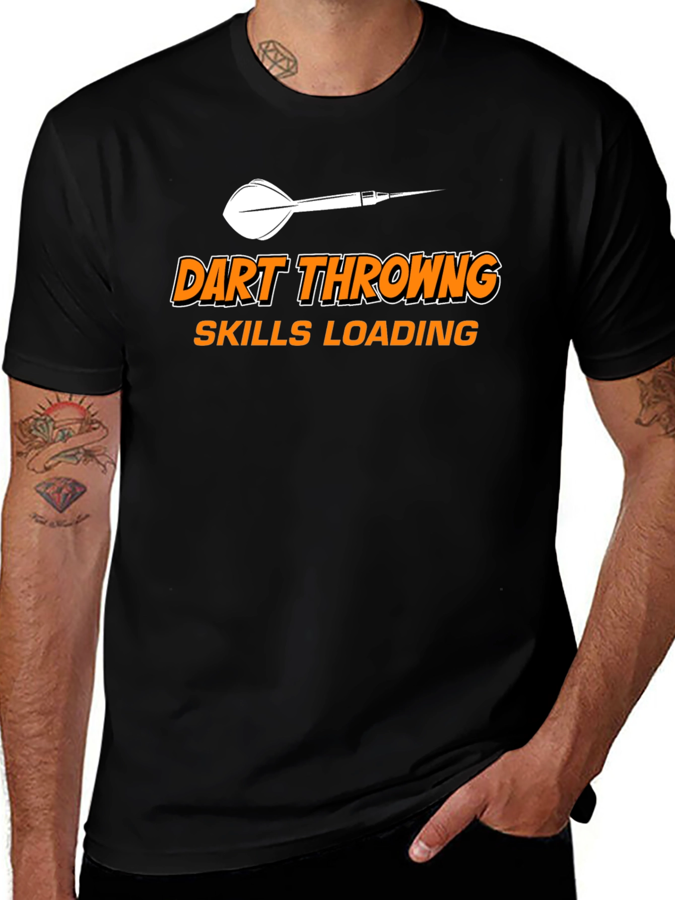 Dart Throwing Skills Loading Funny T-Shirt