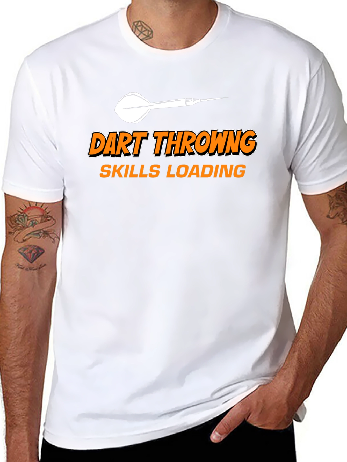 Dart Throwing Skills Loading Funny T-Shirt