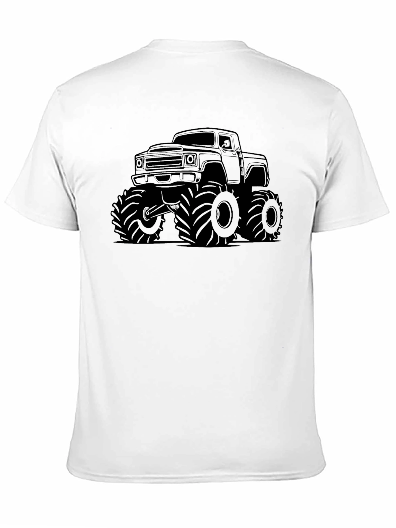 Monster Truck Graphic Tee - Black Cotton