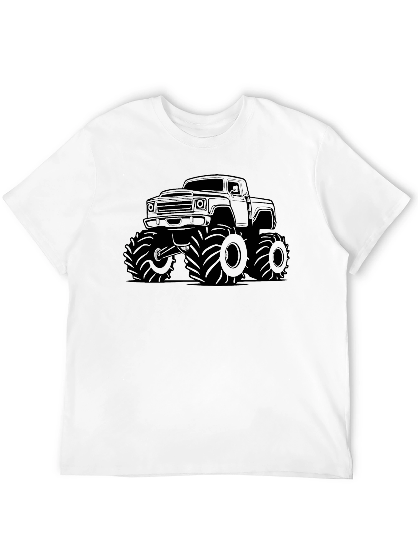 Monster Truck Graphic Tee - Black Cotton