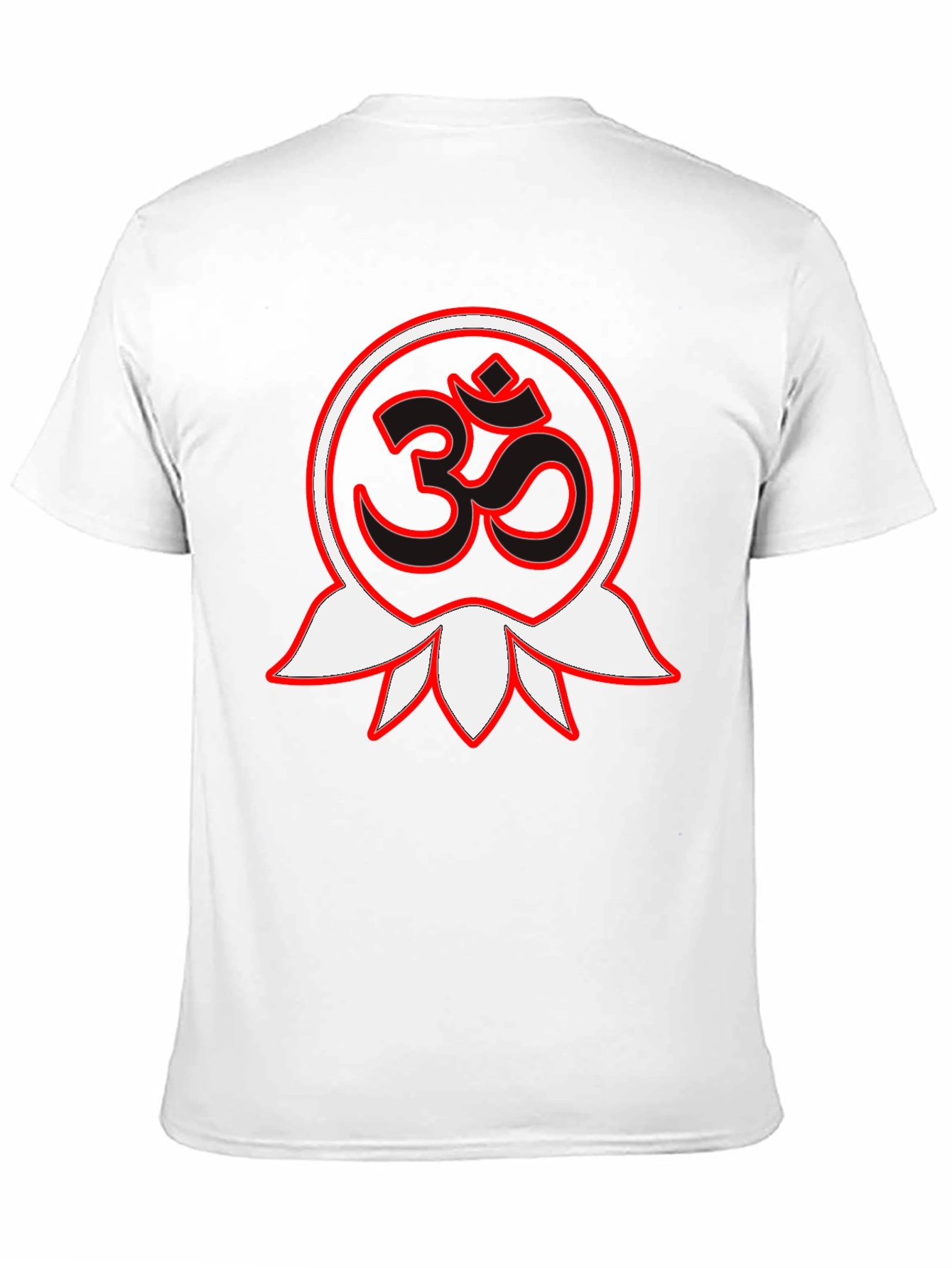 Om Lotus Graphic Black T-Shirt
