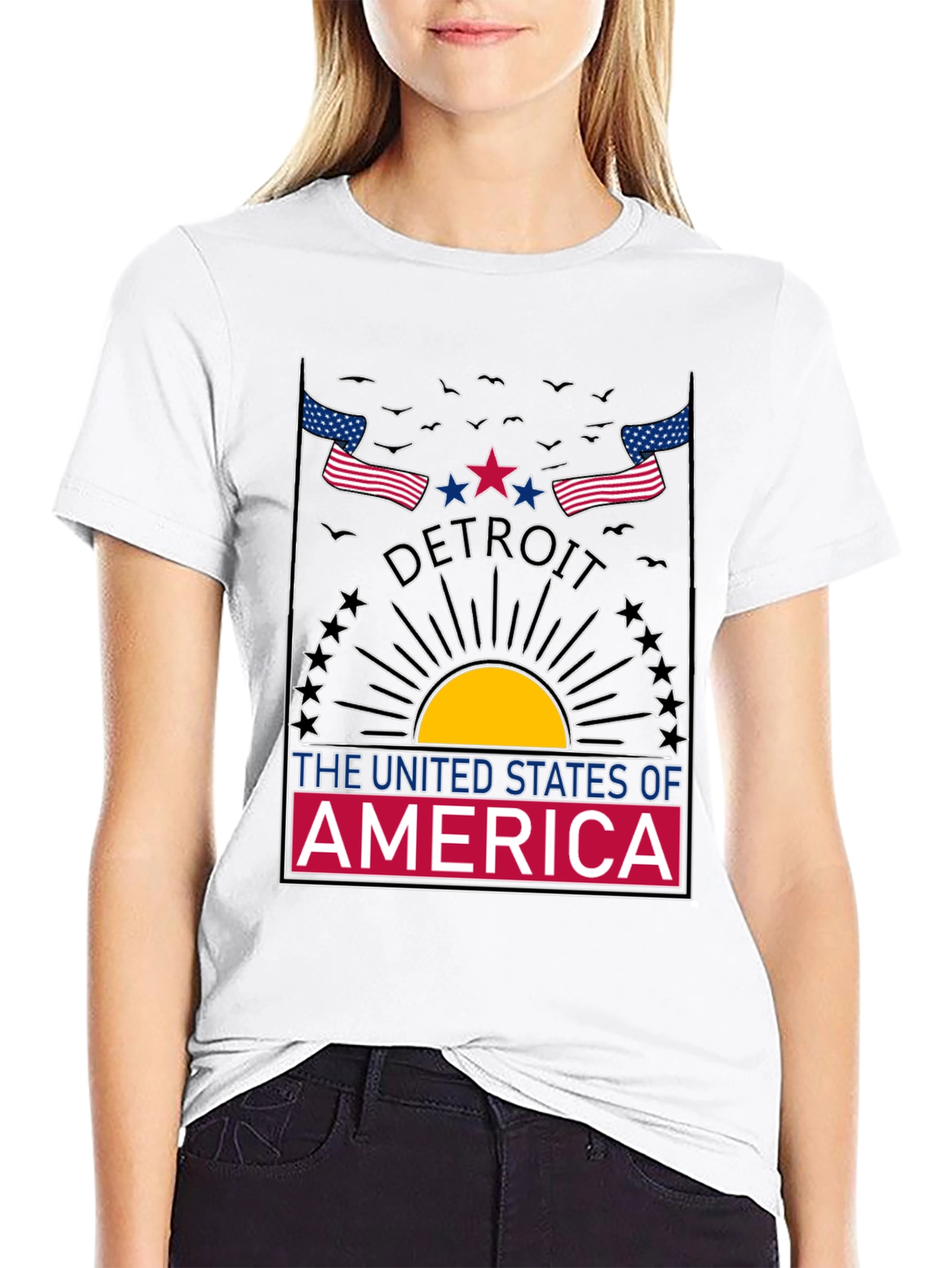 Detroit USA Graphic T-Shirt
