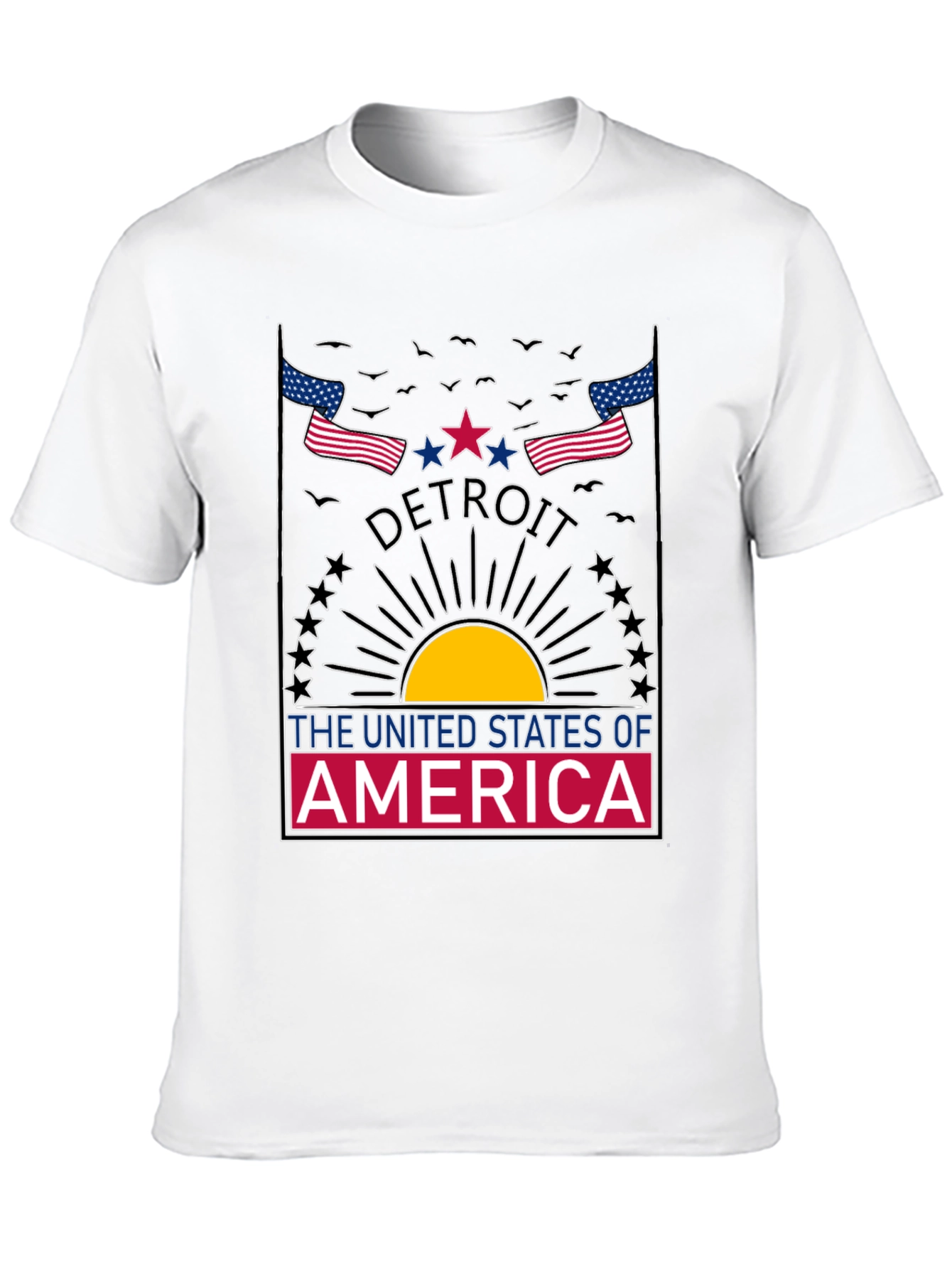 Detroit USA Graphic T-Shirt