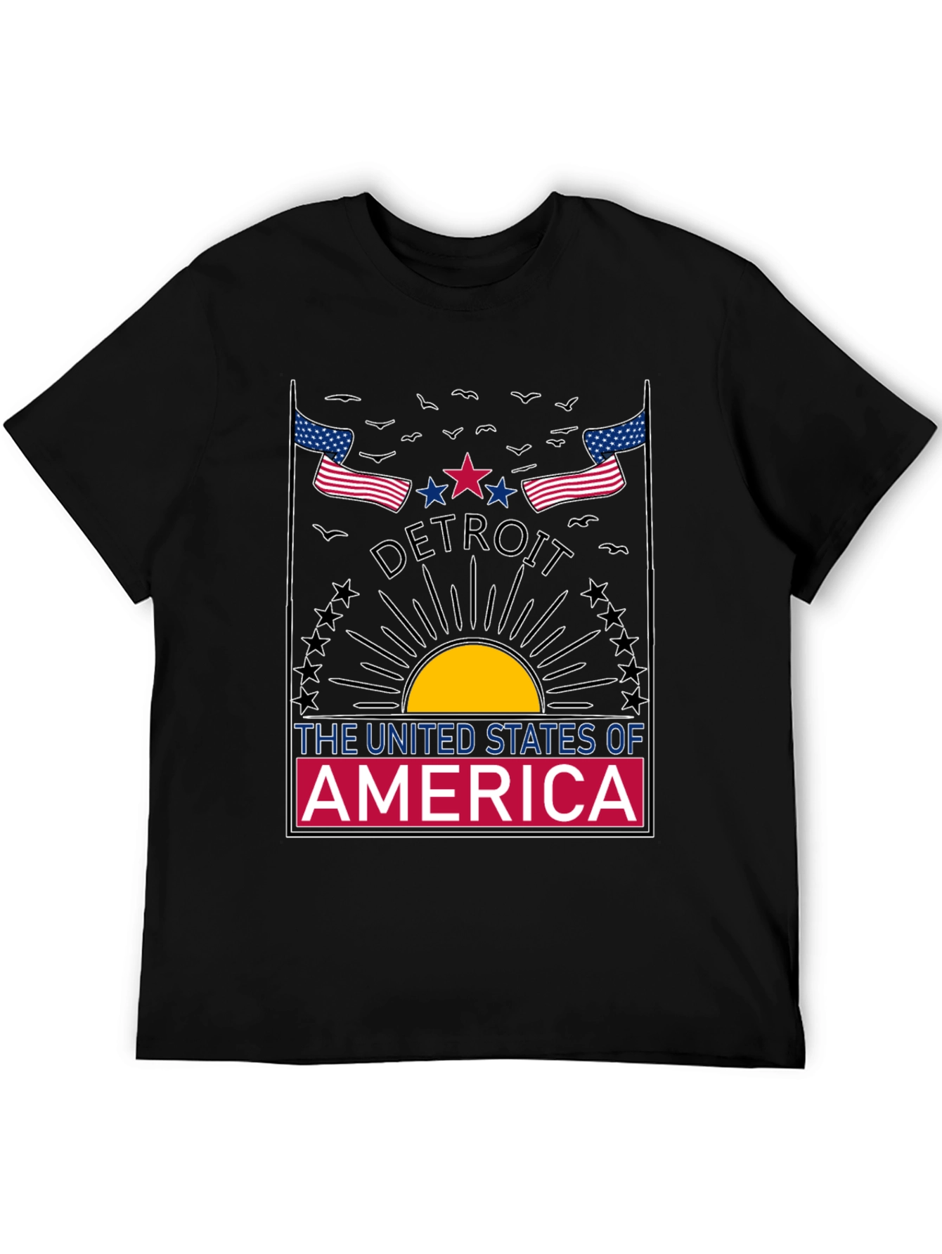 Detroit USA Graphic T-Shirt