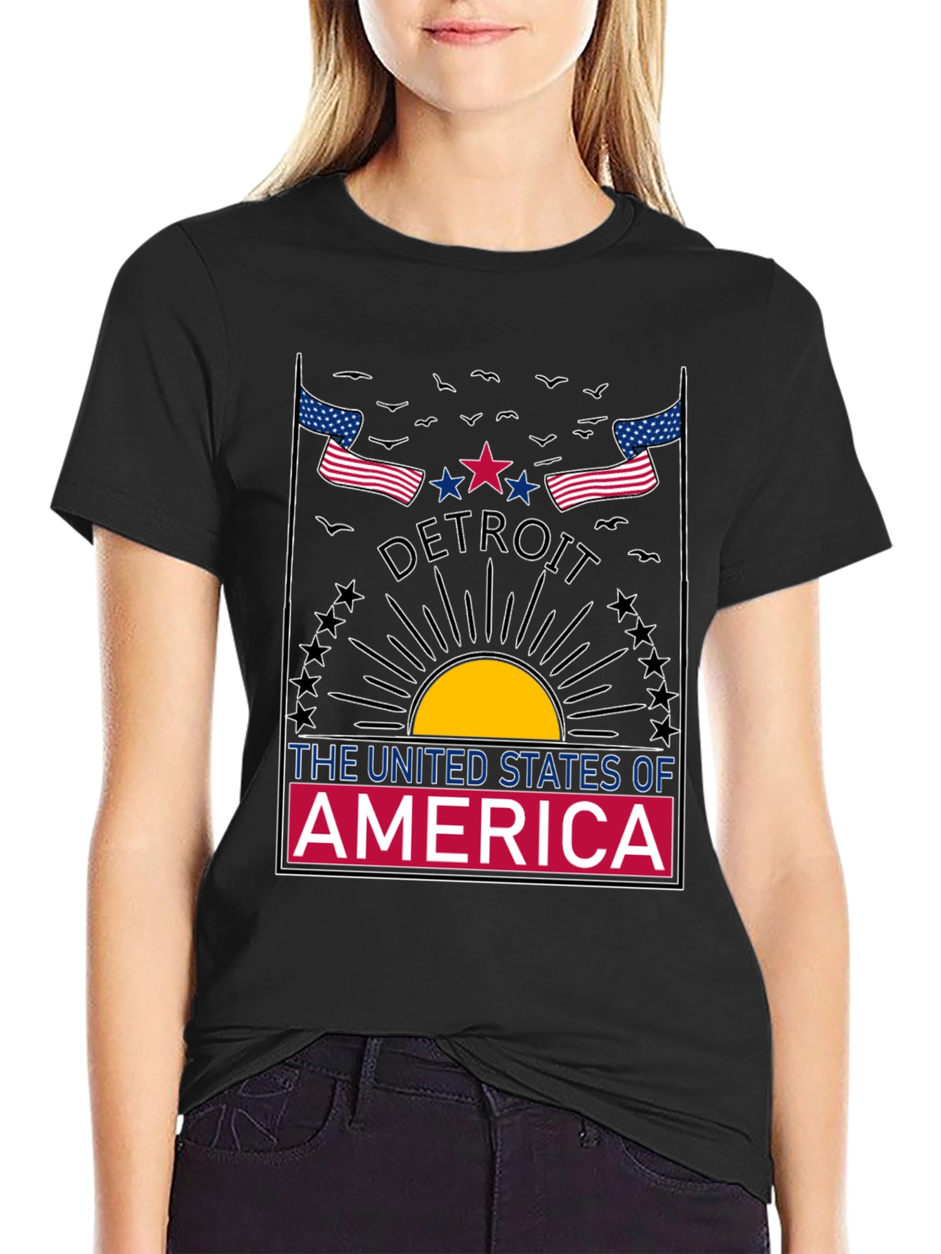 Detroit USA Graphic T-Shirt