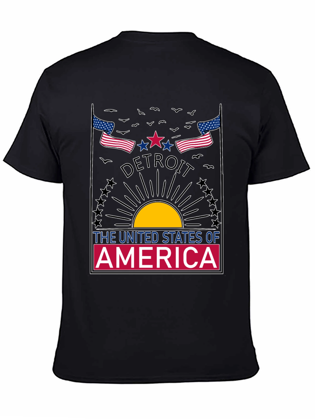 Detroit USA Graphic T-Shirt